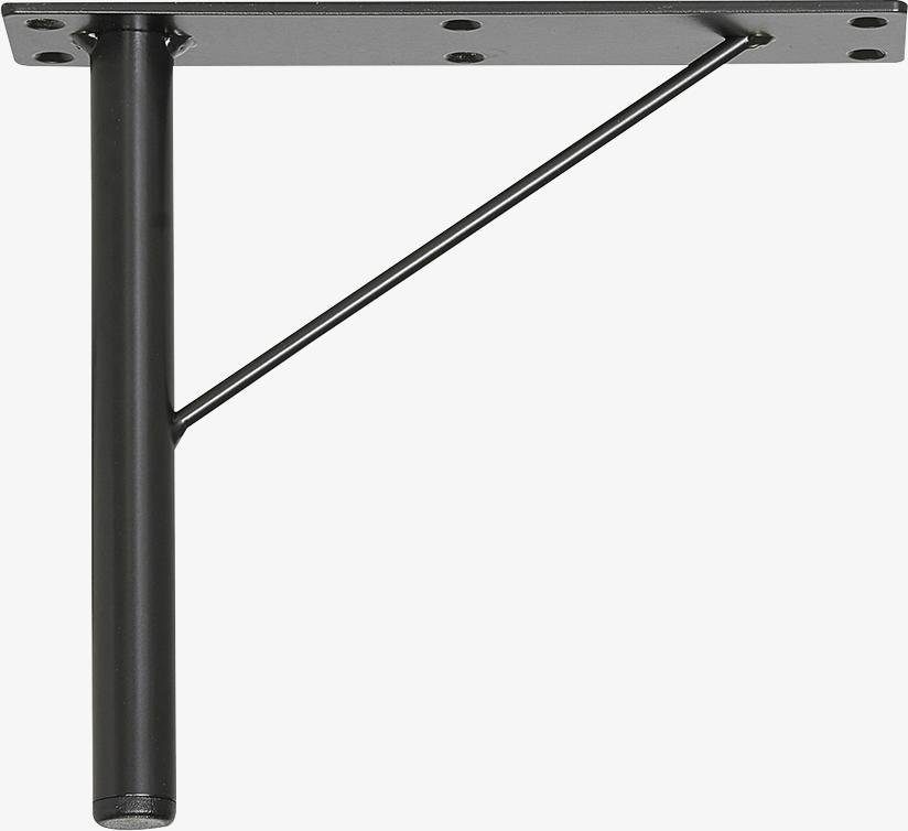 Hammel Furniture Möbelfuß Mistral, Designmöbel Beine Stützfuß, 16 cm, anpassungsbar Höhe: Mistral, schwarz für