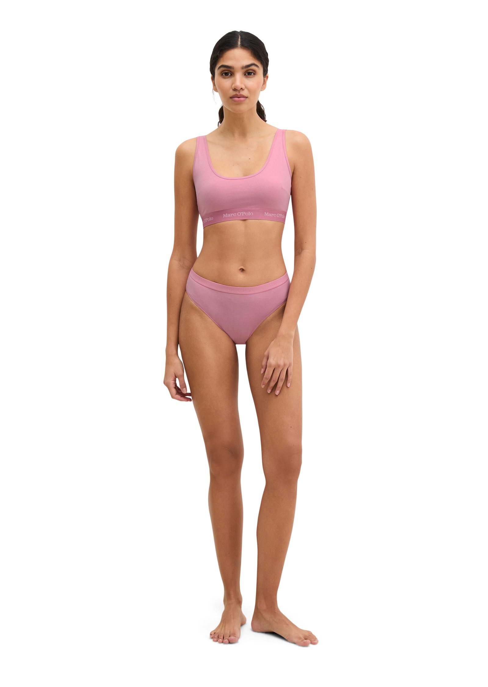 Marc O'Polo Slip Essentials (3er Pack) mit elastischem Logobund, uni und gestreift