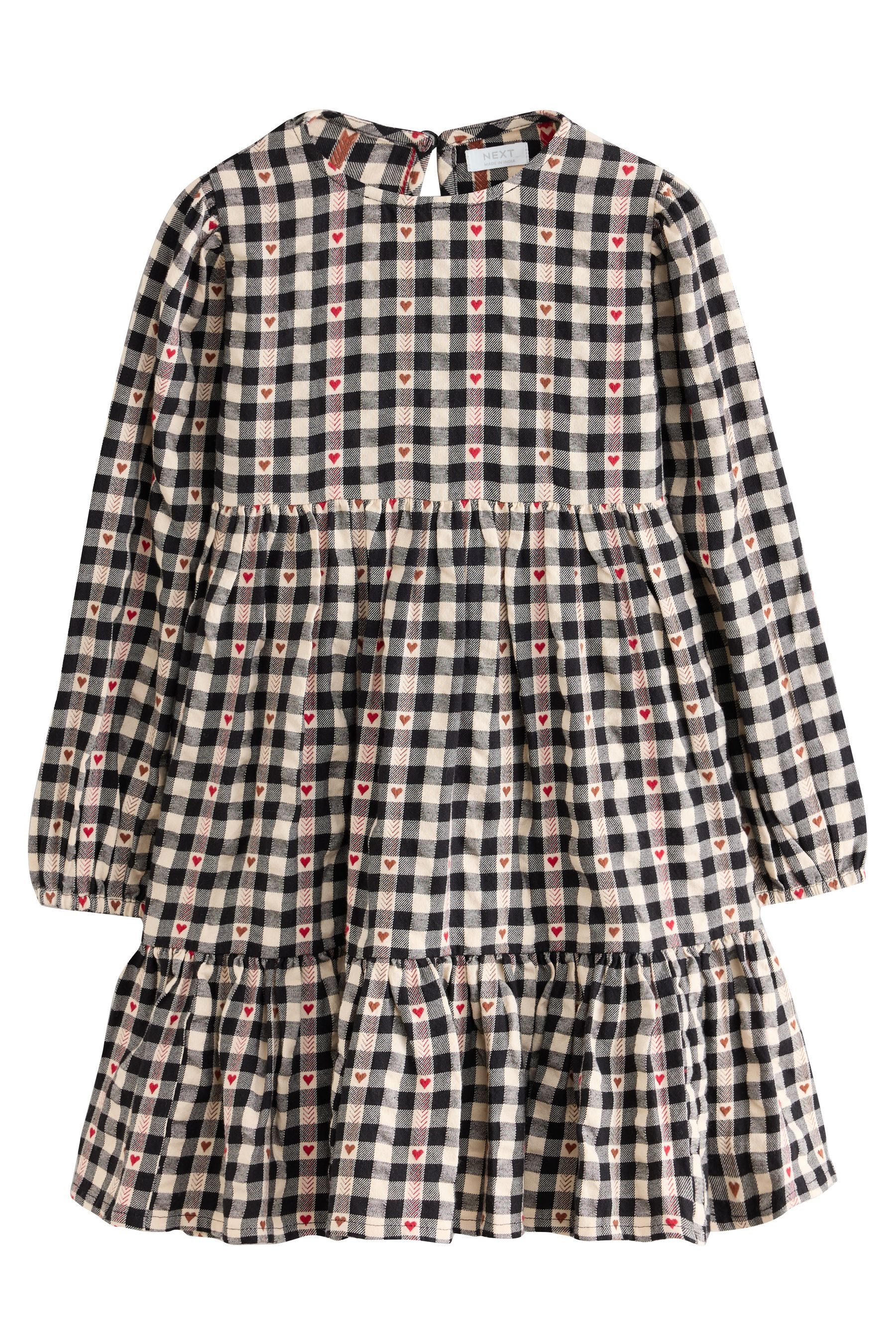 Next Karokleid Kariertes Stufen-Kleid (1-tlg)