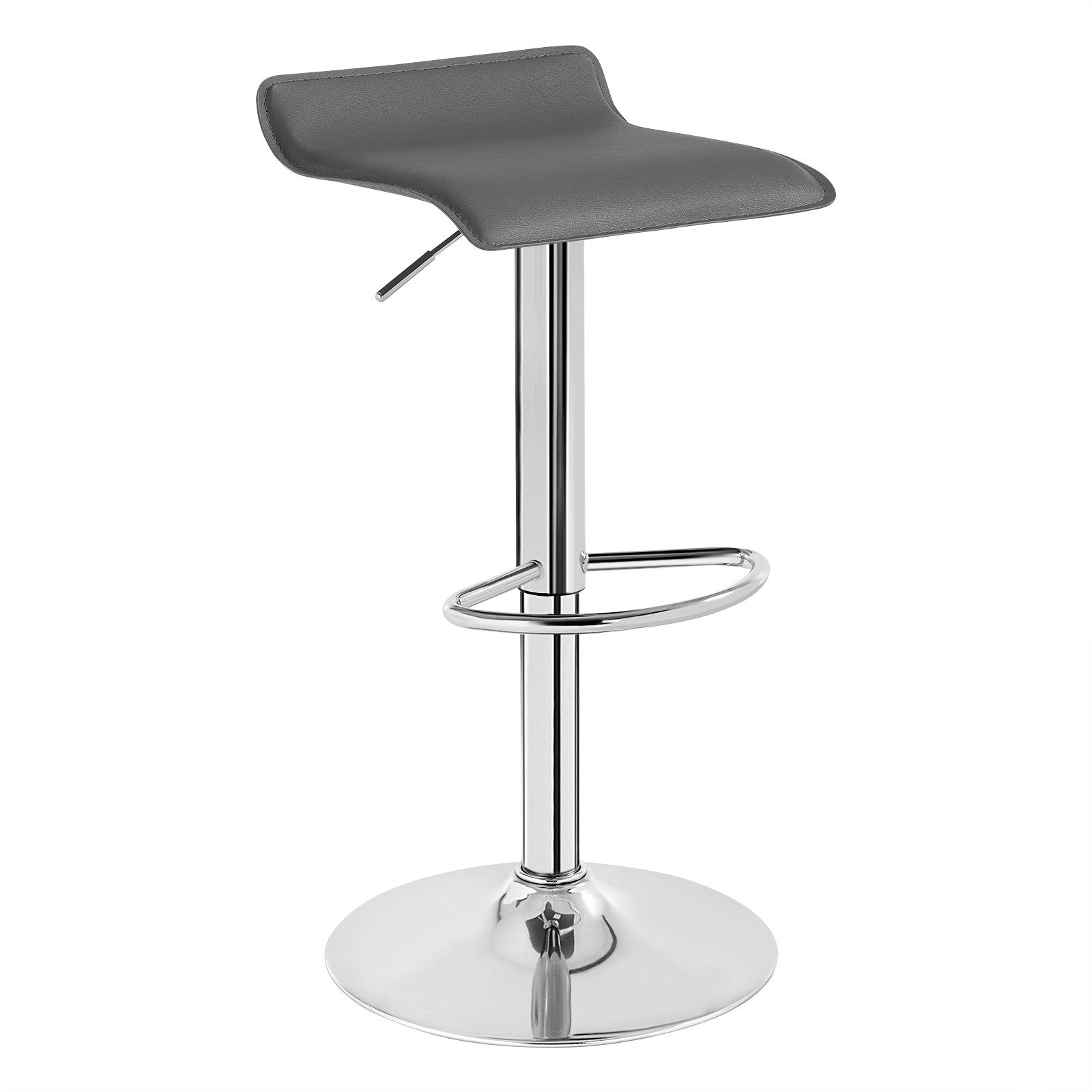 Woltu Barhocker (1 St), Design Hocker stufenlose Höhenverstellung Kunstleder