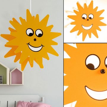 etc-shop Smarte LED-Leuchte, Leuchtmittel inklusive, Kaltweiß, Warmweiß, Neutralweiß, Tageslichtweiß, Farbwechsel, Smart Pendelleuchte Kinderzimmer Sonne