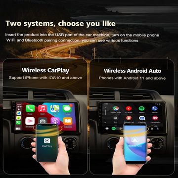 TAFFIO USB AndroidAuto & Wireless Carplay USB Adaptor+Android Betriebssystem KFZ Adapter