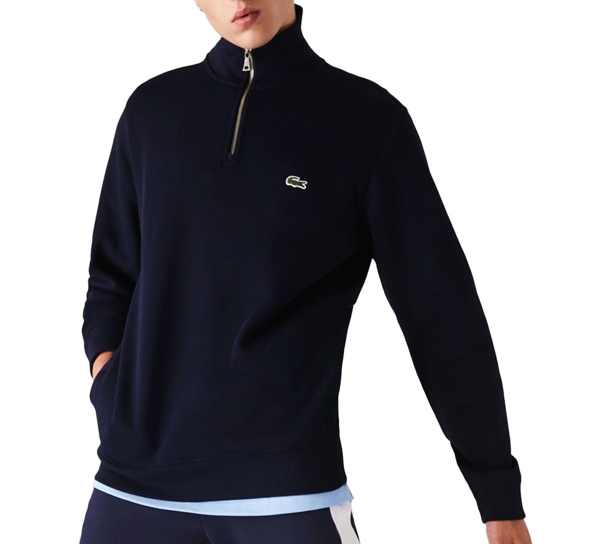 Lacoste Kapuzenpullover Herren Zip Stand-Up Collar Pullover günstig online kaufen