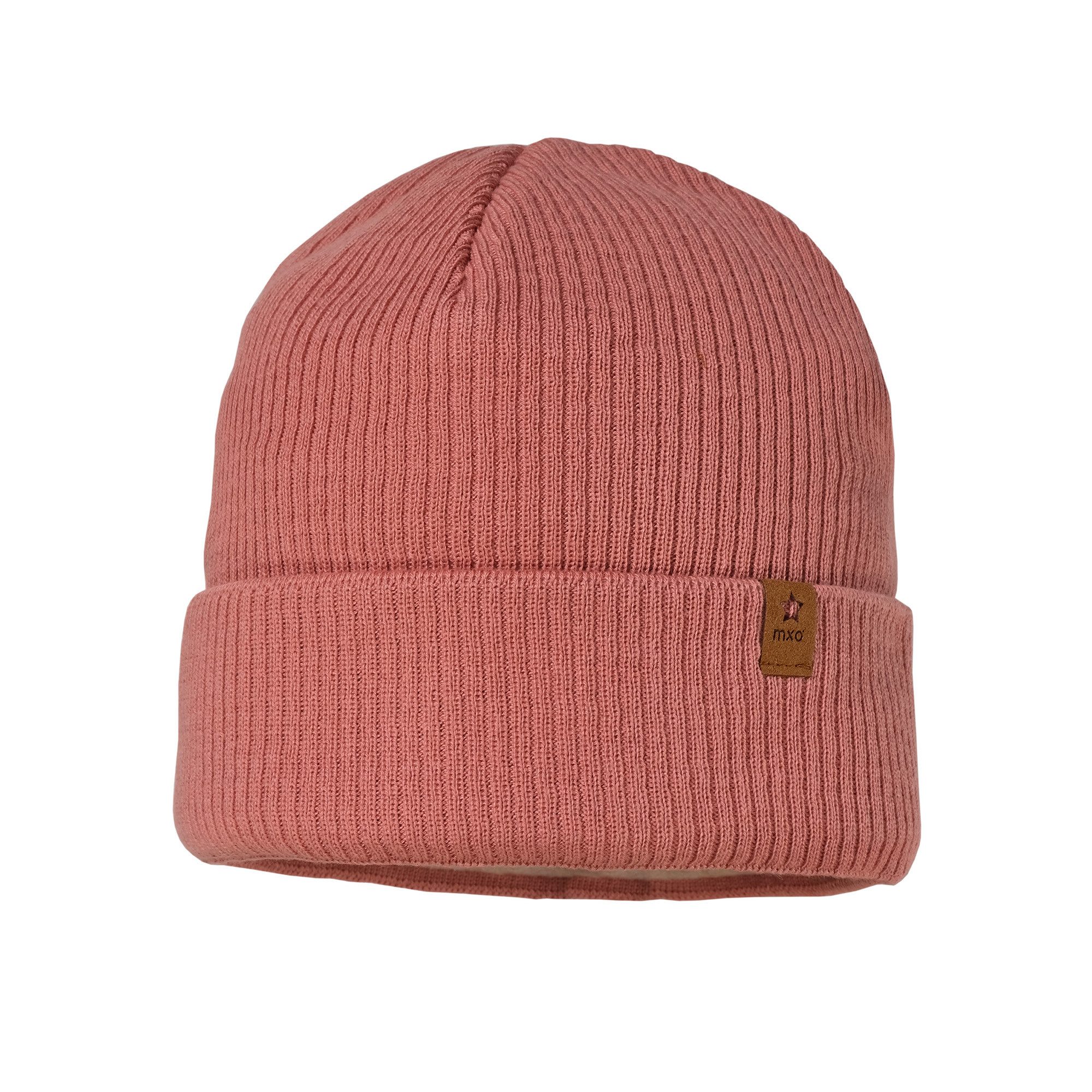 MAXIMO Beanie aus Baumwolle, wärmend, gefüttert, unifarben