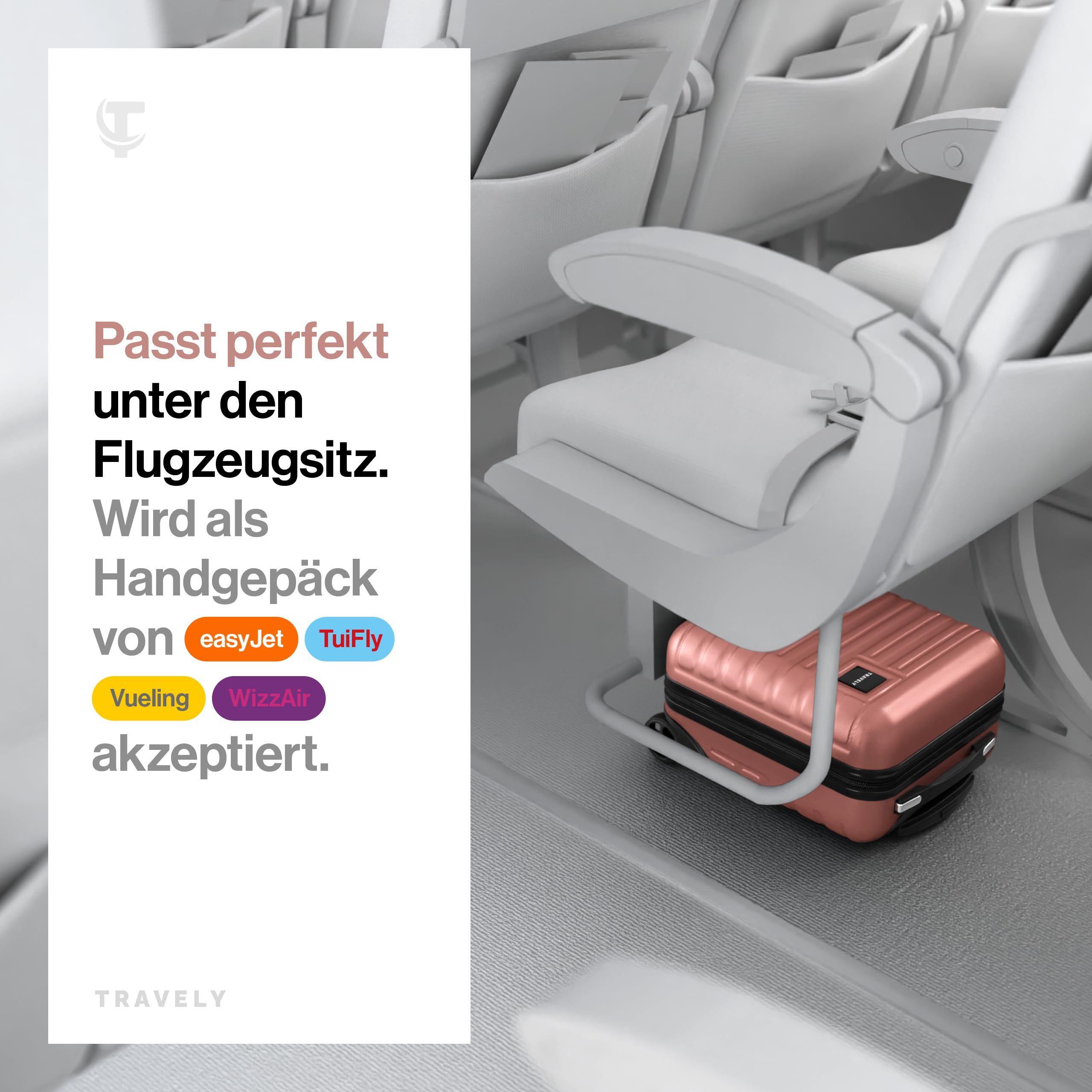 Travely Koffer Polycarbonat Koffer - Reisekoffer, Hartschalenkoffer, Trolle günstig online kaufen