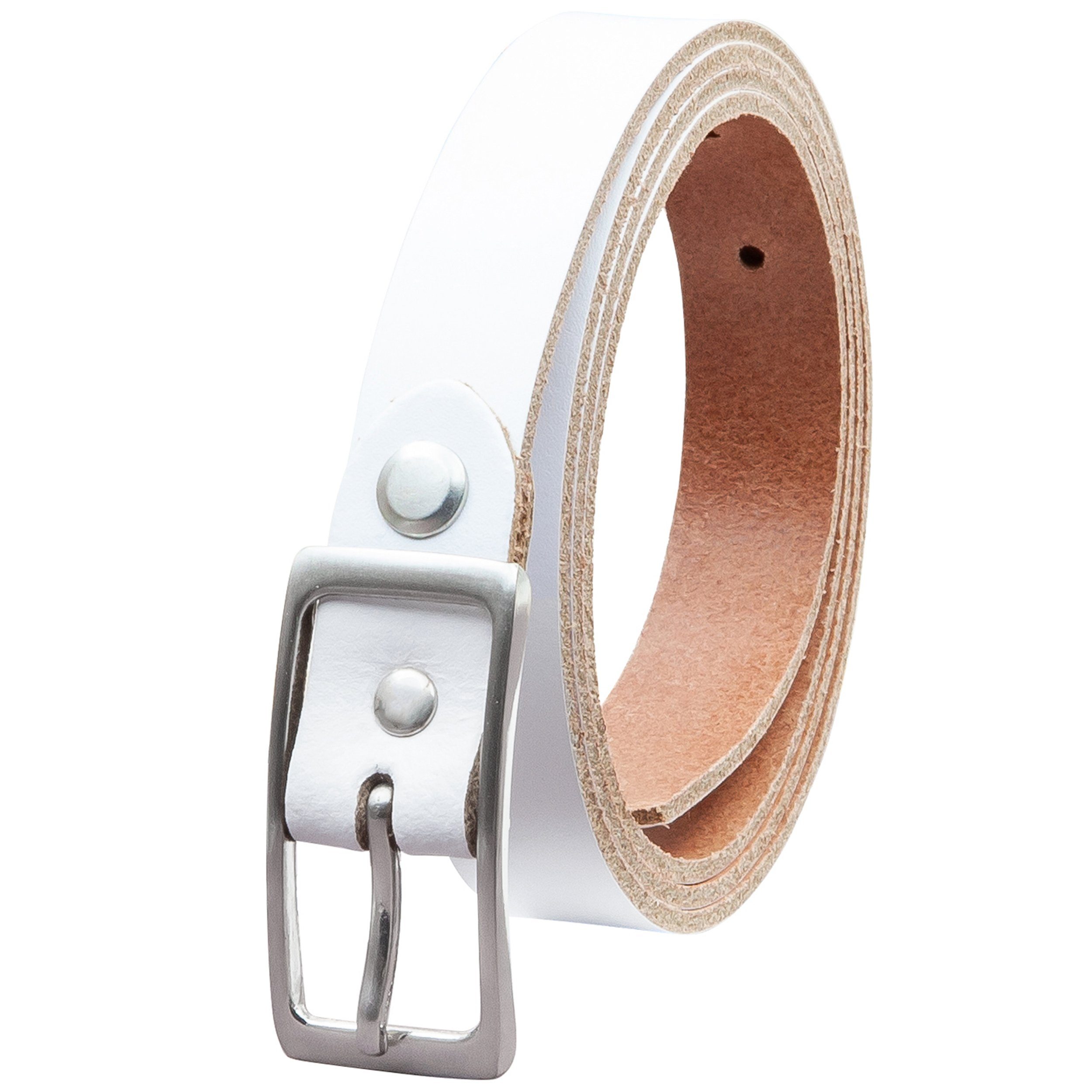 COLOGNEBELT Ledergürtel OM11-SL-Weiss MADE IN GERMANY, günstig online kaufen
