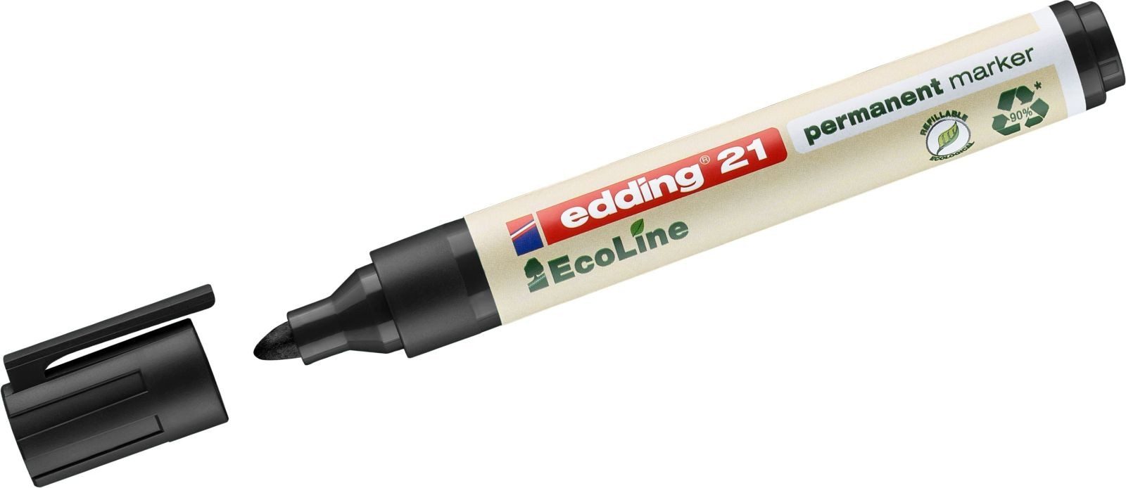 Permanentmarker Permanentmarker edding 21 EcoLine nachfüllbar 1,5-3mm schwarz