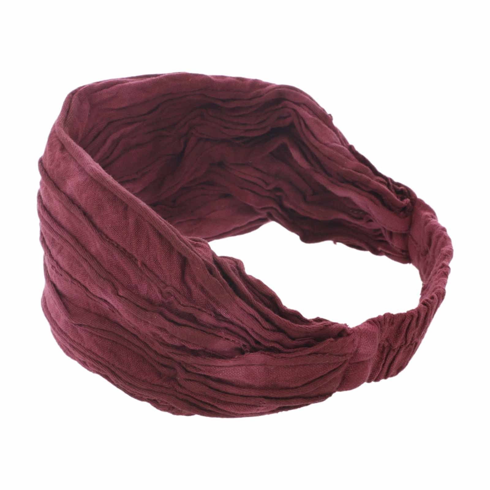 KUNST UND MAGIE Stirnband KUNST&MAGIE unisex hippie Stonewashed Batik Kopfband Stirnband Yoga Bordeaux