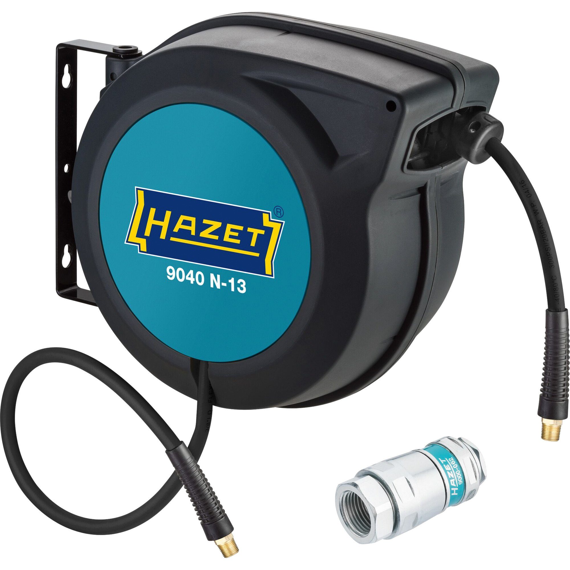 HAZET Schlauchhalterung Hazet Schlauchaufroller 9040N/2 Set, 15 Meter