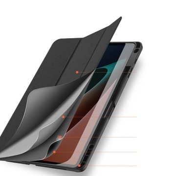 Dux Ducis Tablet-Hülle Hartschale mit Smart Sleep und integrierter Standfunktion Etui Schutz Hülle Tasche Cover kompatibel mit XIAOMI MI PAD 5, schwarz