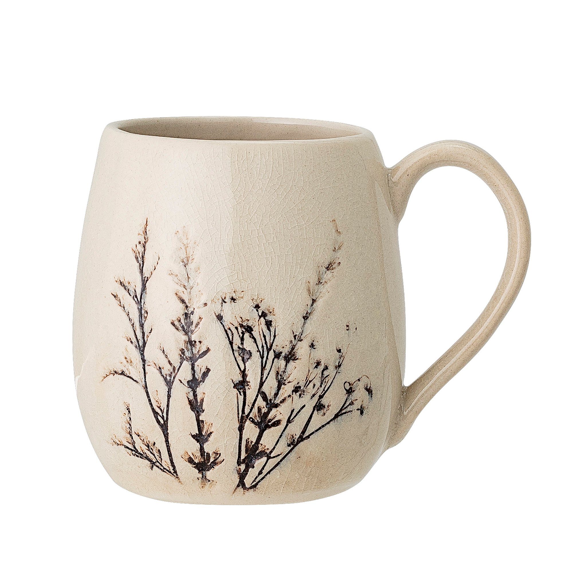 Bloomingville Tasse Bloomingville Bea Becher, Natur, Steingut, Steingut
