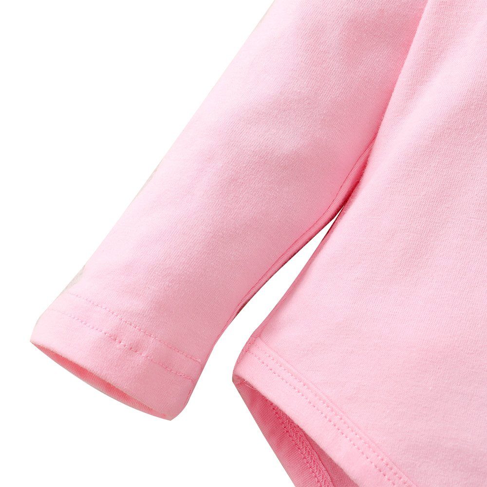 LAPA Shirt Rüschen mit (2-tlg) Blumendruck Leggings Baby-Set & und Süßes