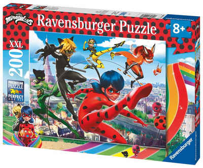 Ravensburger Puzzle XXL Miraculous Superhelden-Power 12998, 200 Puzzleteile