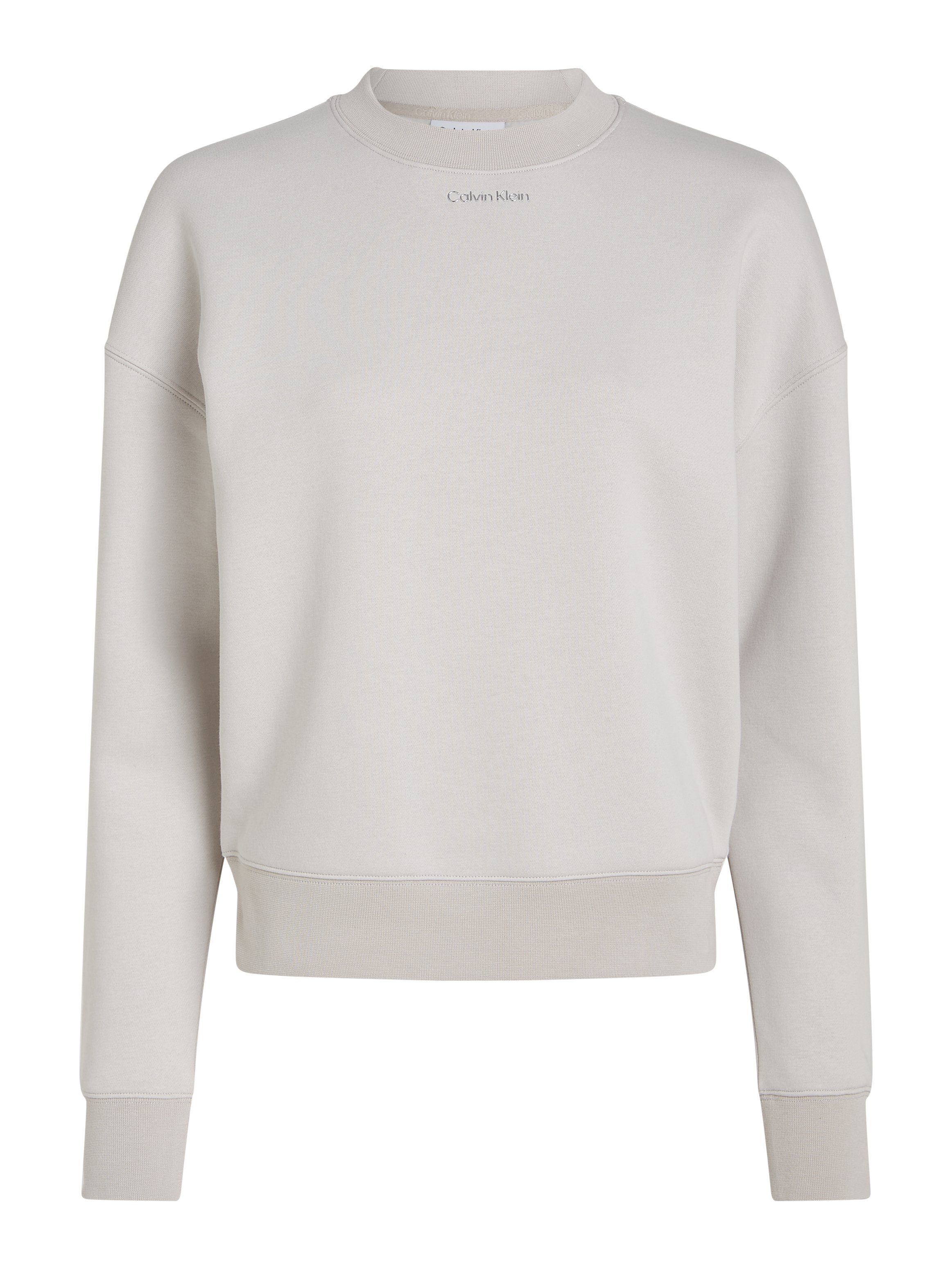 Calvin Klein Sweatshirt METALLIC MICRO SWEATSHIRT Morning LOGO Haze