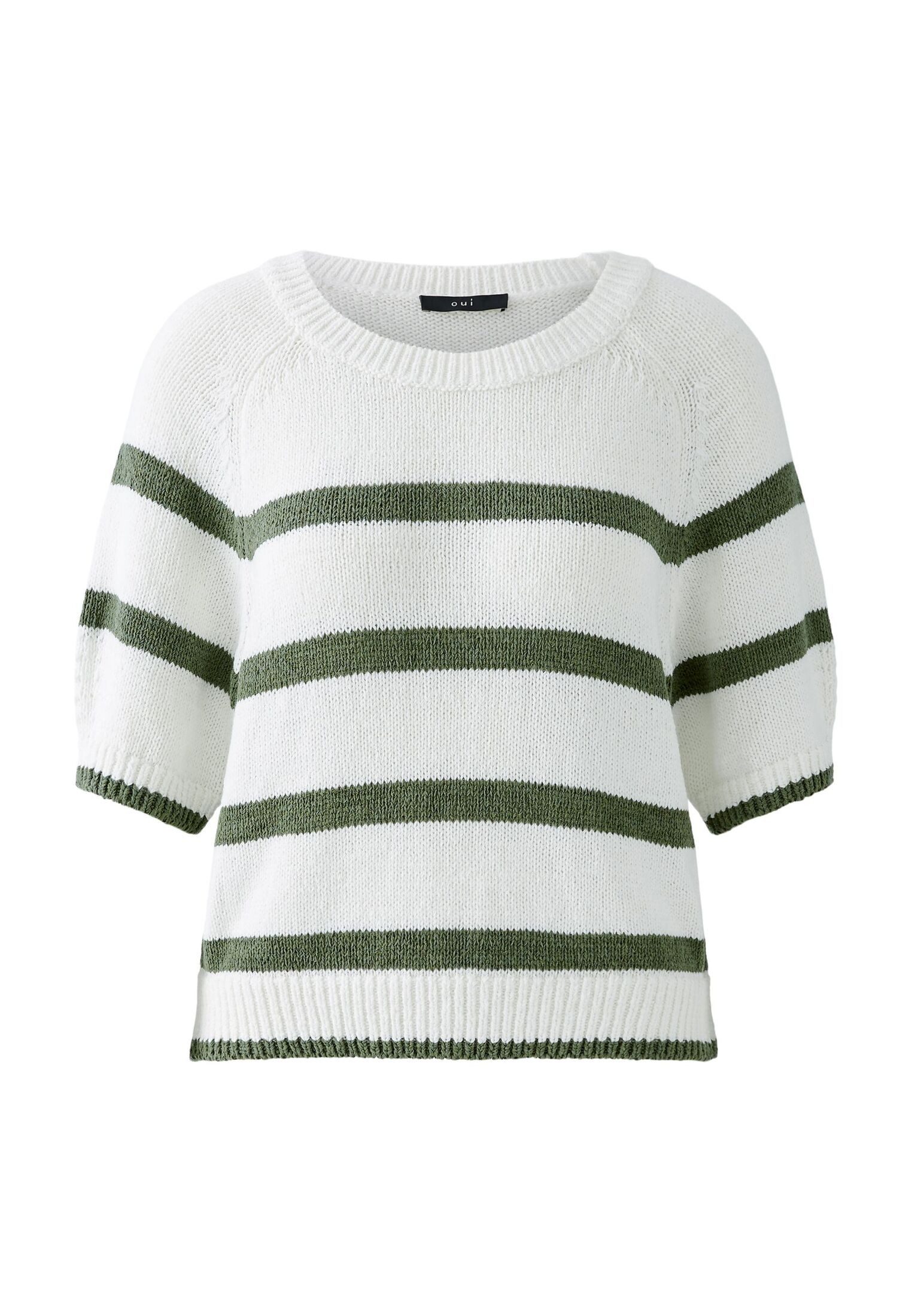 Oui Rundhalspullover Pullover