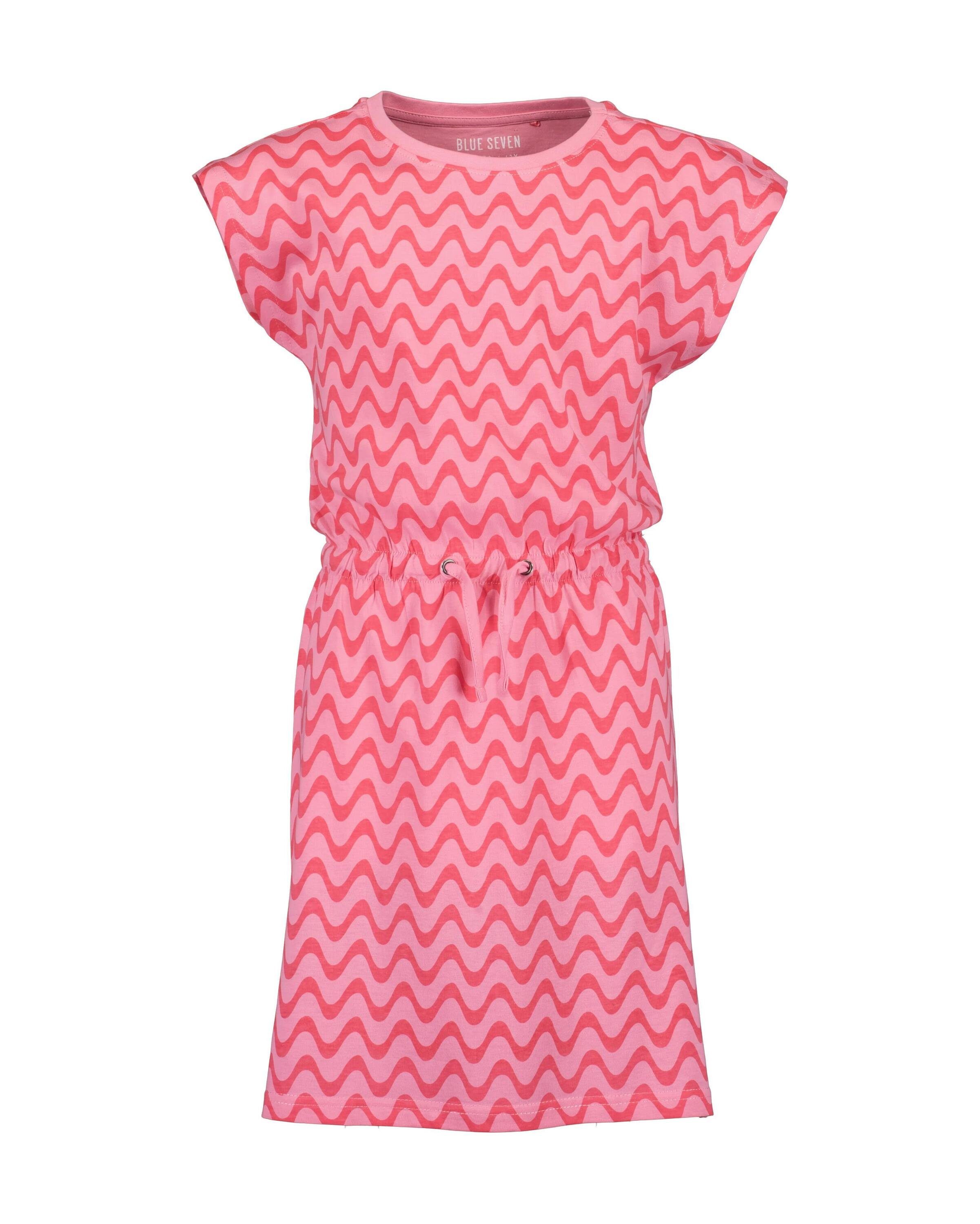 Blue Seven Jerseykleid Blue Seven Mädchen Sommerkleid kurzarm mit Bindeband