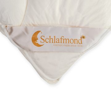 Ganzjahresbettdecke + Kopfkissen, Rosalie, Schlafmond, Füllung: 90% Polyester 10% Kapok, Bezug: Baumwolle, 135x200 & 40x80, weich und atmungsaktiv