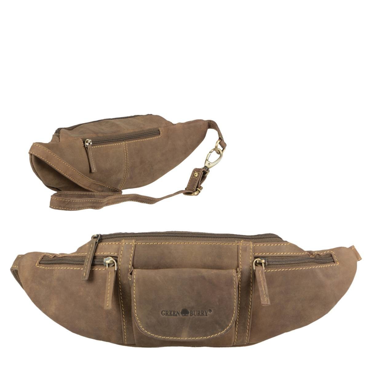 Greenburry Bauchtasche Vintage, Hüfttasche, Leder, WaistBag