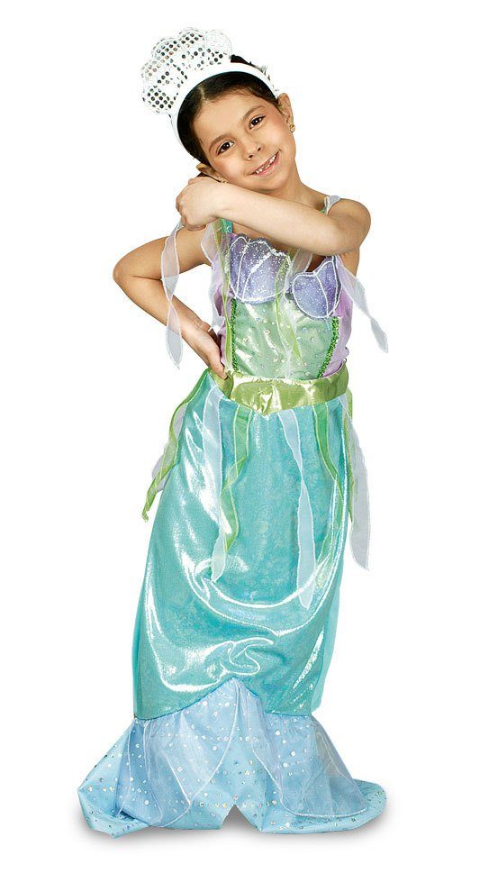 Das Kostümland Prinzessin-Kostüm Kleine Meerjungfrau Udine Nixe Kostüm  Mädchen