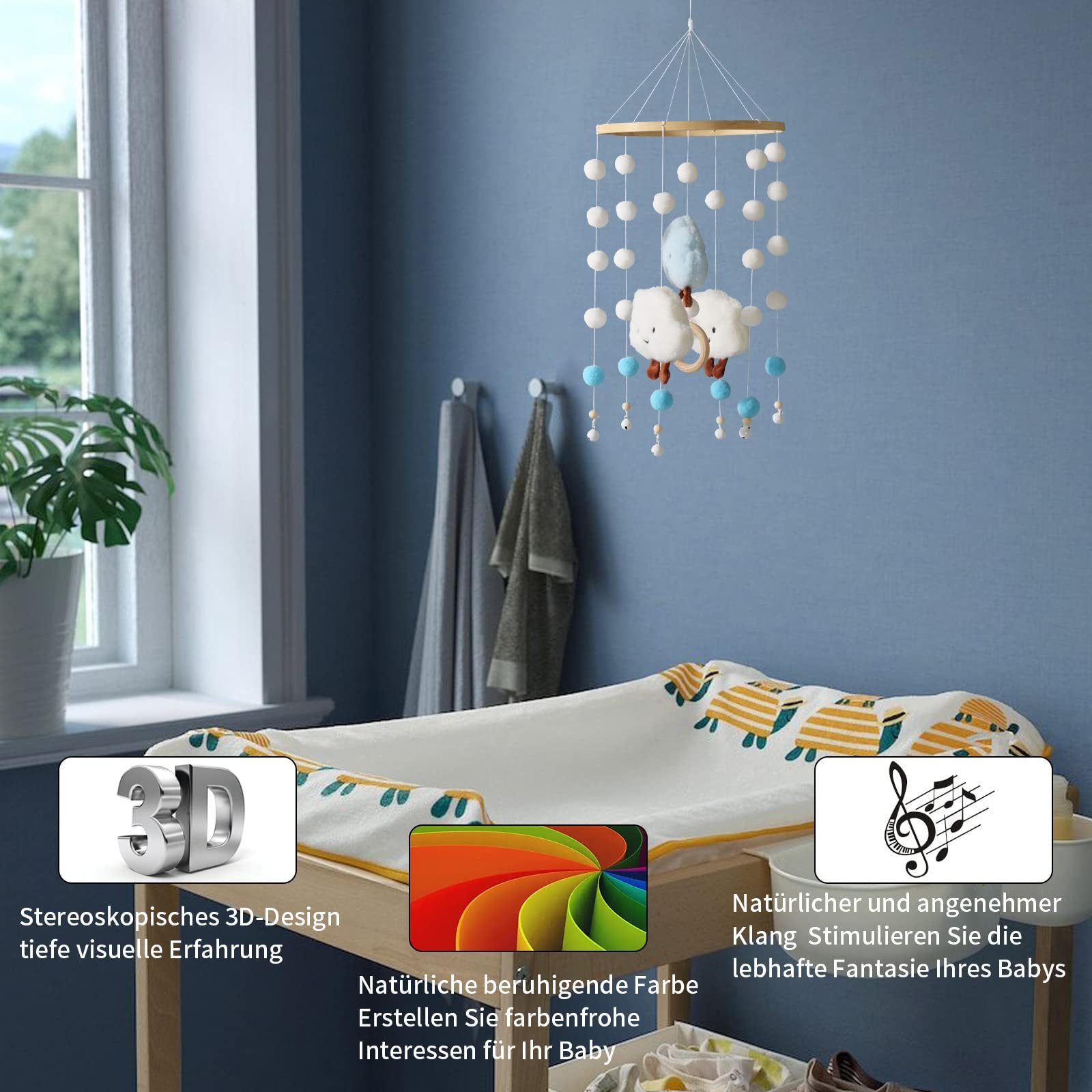 CLTYQ Mobile Mobile Windspiele, Baby-Windspiele mit günstig online kaufen