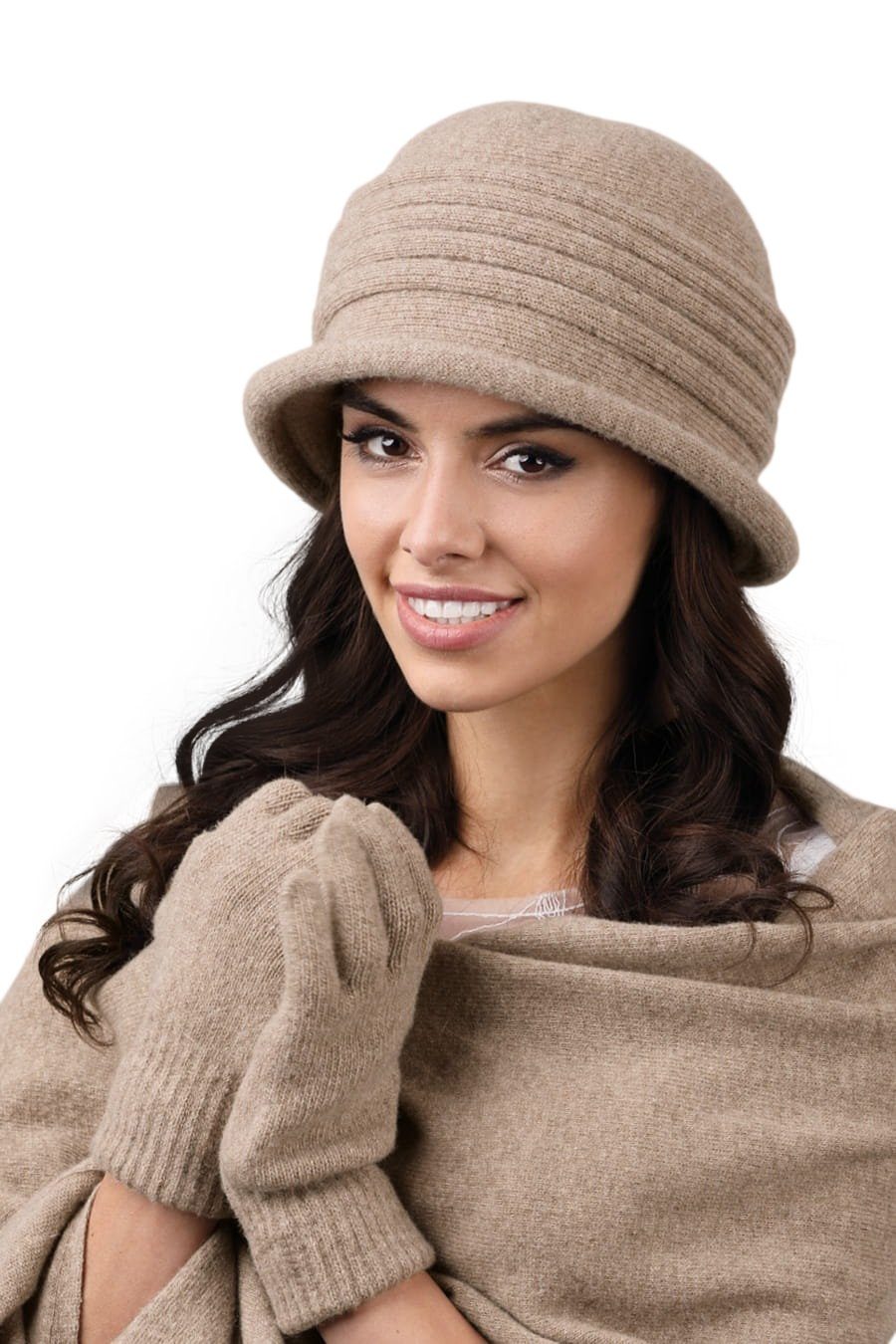 Kamea Strickmütze Winterset für Damen Salerno - Damenhut mit passendem  Schal - verschiedene Farbauswahl