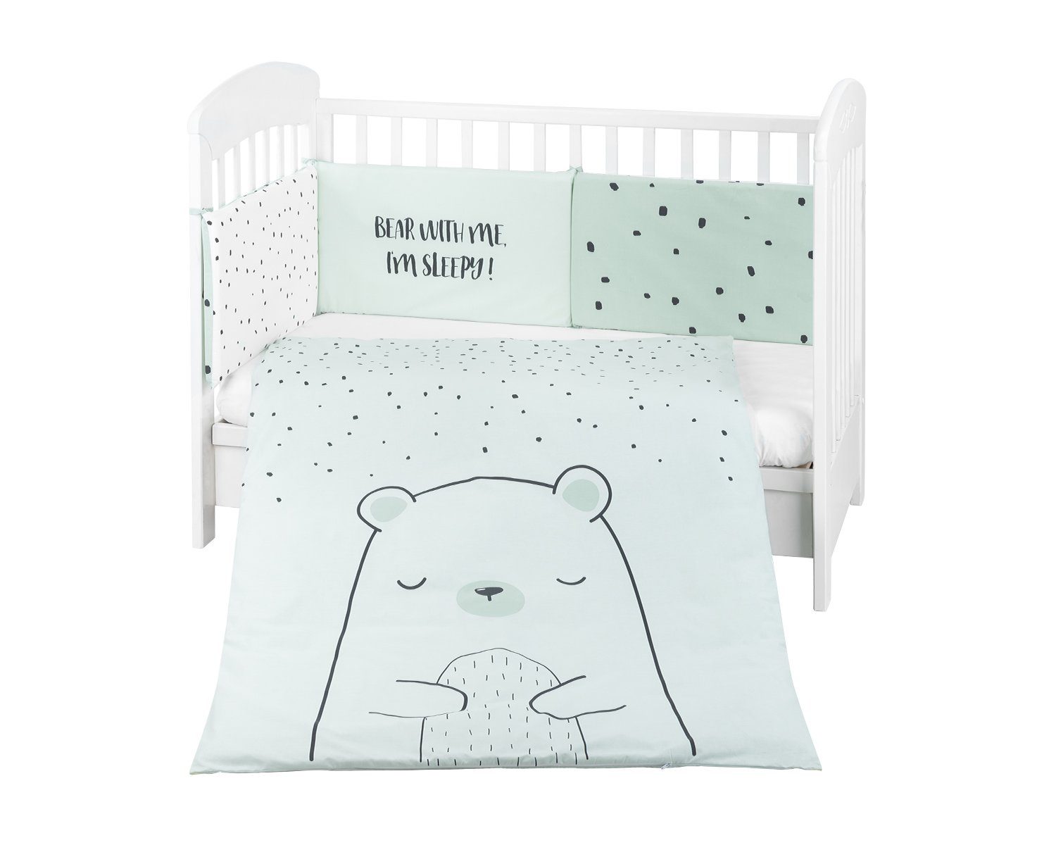 Babybettwäsche Bettwäsche Bär 3-tlg. 135 x 95