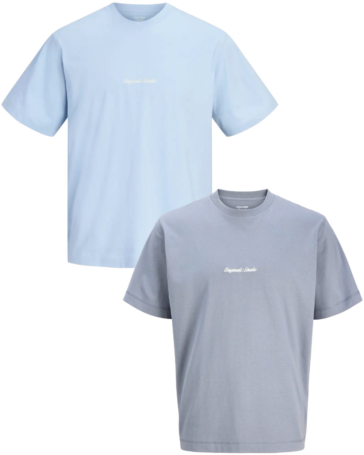 Jack & Jones T-Shirt (Spar-Set, 2er-Pack) mit dezent gesticktem Logo, aus B günstig online kaufen