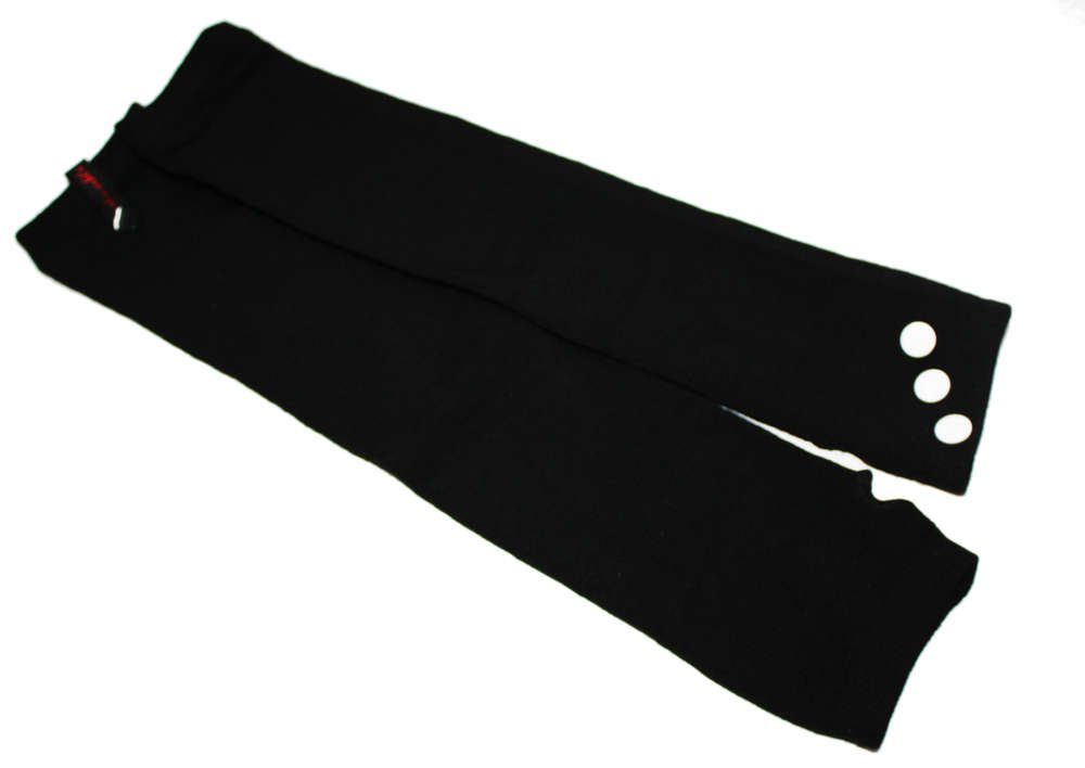 3 Schwarz design dunkle Strick Armstulpen Handschuhe Weiß Stulpen Nieten Fingerlose