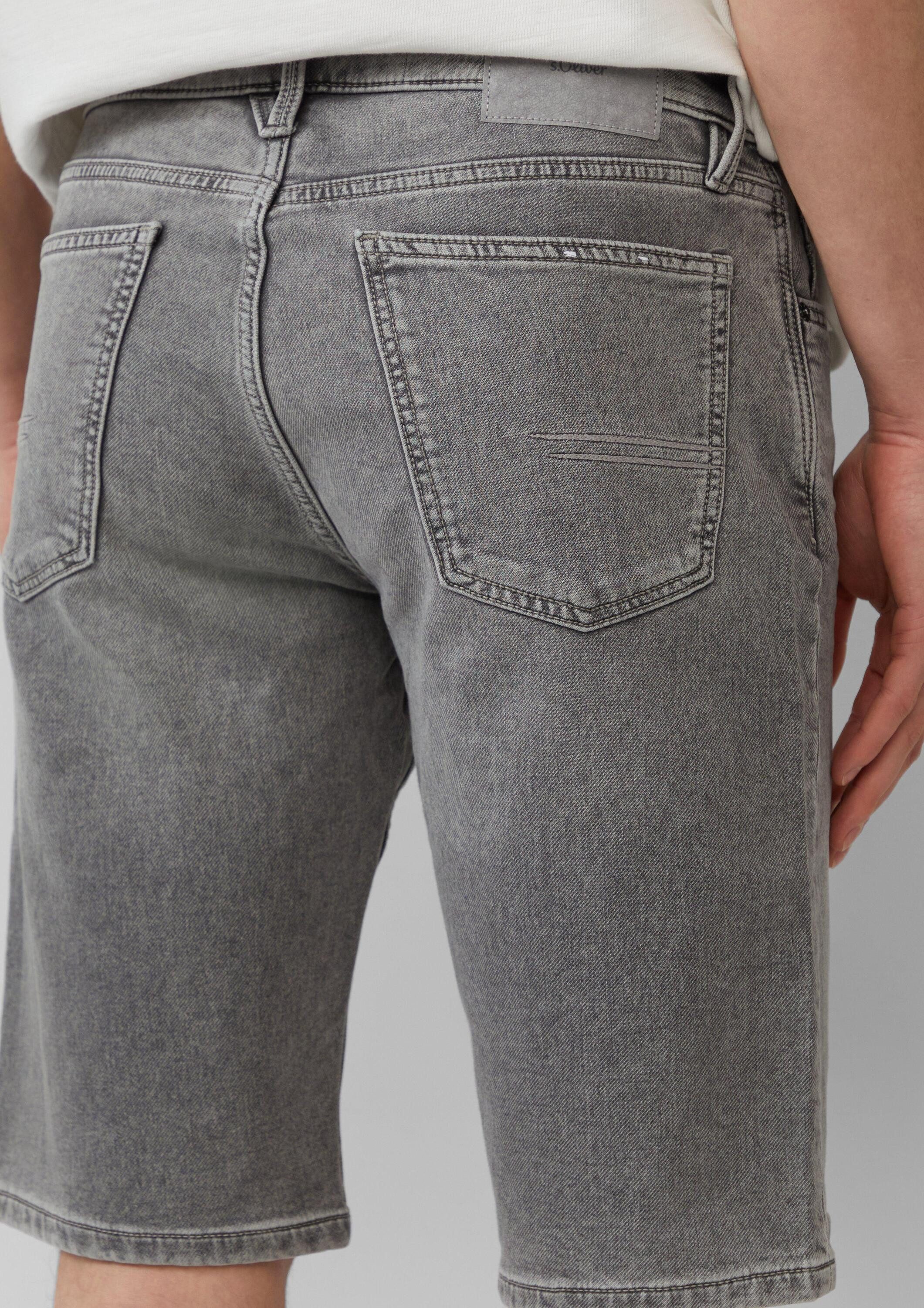 s.Oliver Jeansshorts Jeans-Hose Jeans-Bermuda / Regular Fit / Mid Rise / Straight Leg