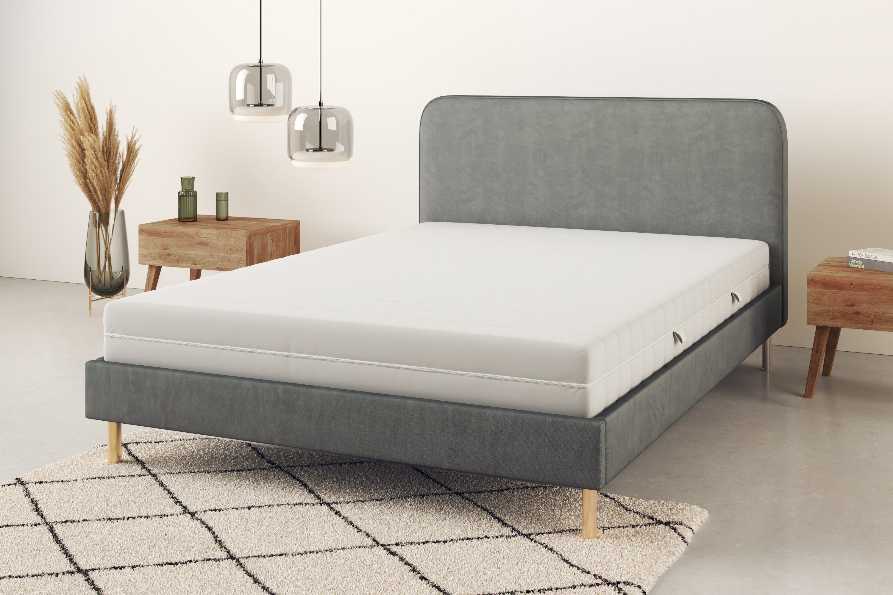 Taschenfederkernmatratze NEUHEIT: Sonet 20, 7 Zonen Matratze 90x200 cm, 140x200 cm & mehr, OTTO home, 20 cm hoch, Wendematratze H2/H3/H4, ergonomisch, 1000 Federn (bei 100x200 cm)