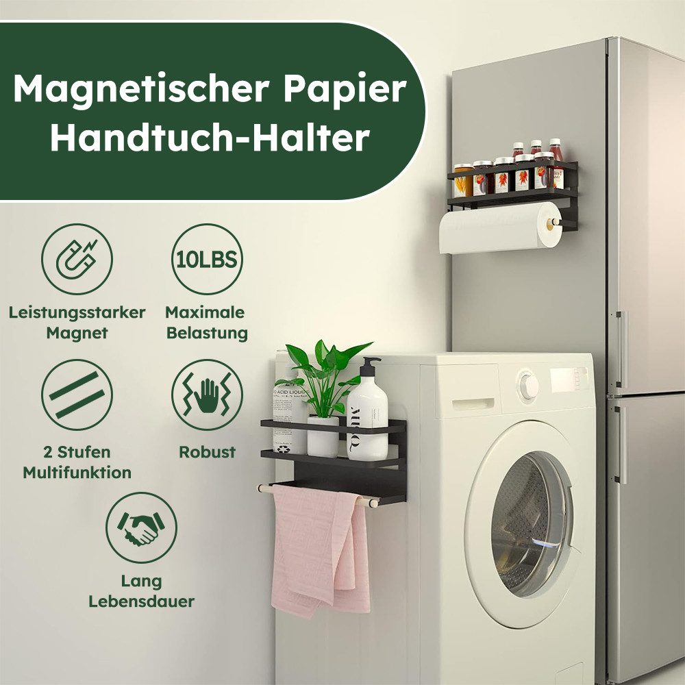RWEUOQ Gewürzregal Magnetischer Papierhandtuchhalter Gewürzregal mit günstig online kaufen