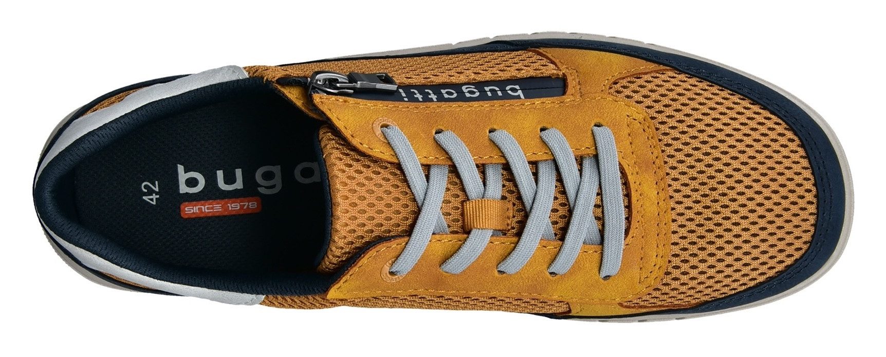 bugatti Sneaker, Freizeitschuh, Halbschuh, Schnürschuh mit Kontrastbesätzen