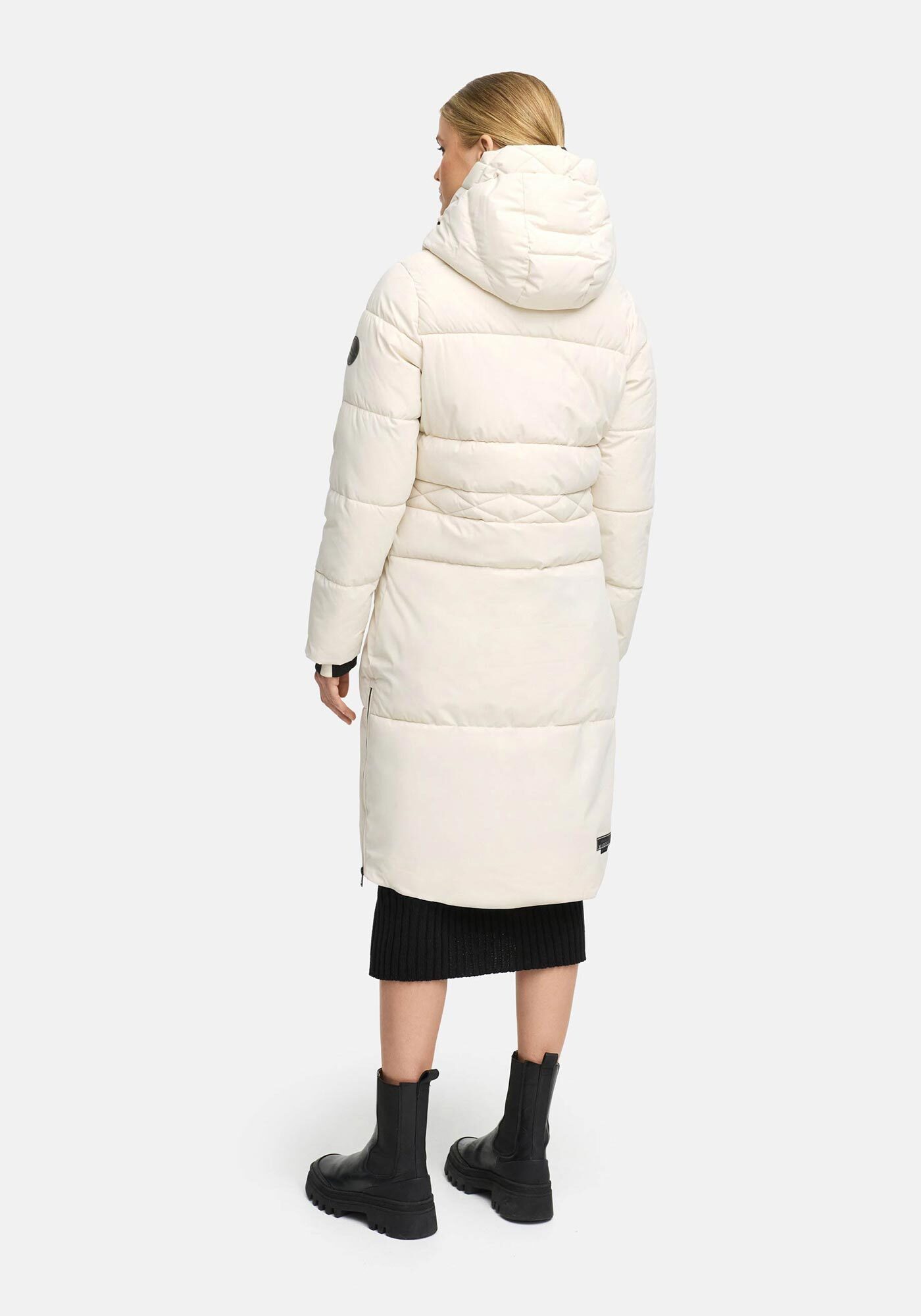 Marikoo Winterjacke Michikoo Extra langer Schnitt mit seitlichen Gehschlitzen – Bild 4 von 5