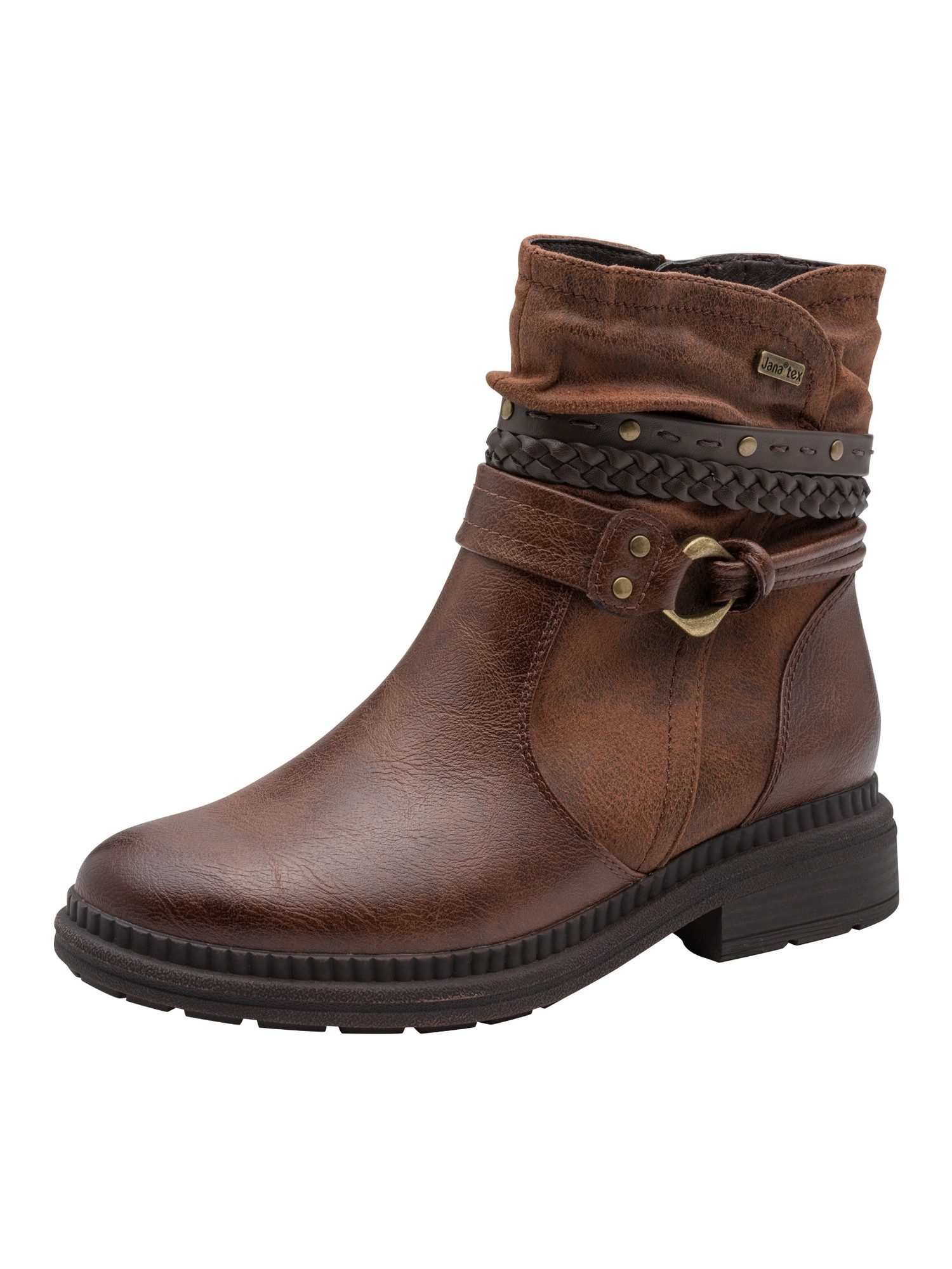 Jana Tex, Vegan, Mehrweite mit Absatz kein Absatz Stiefelette Tex