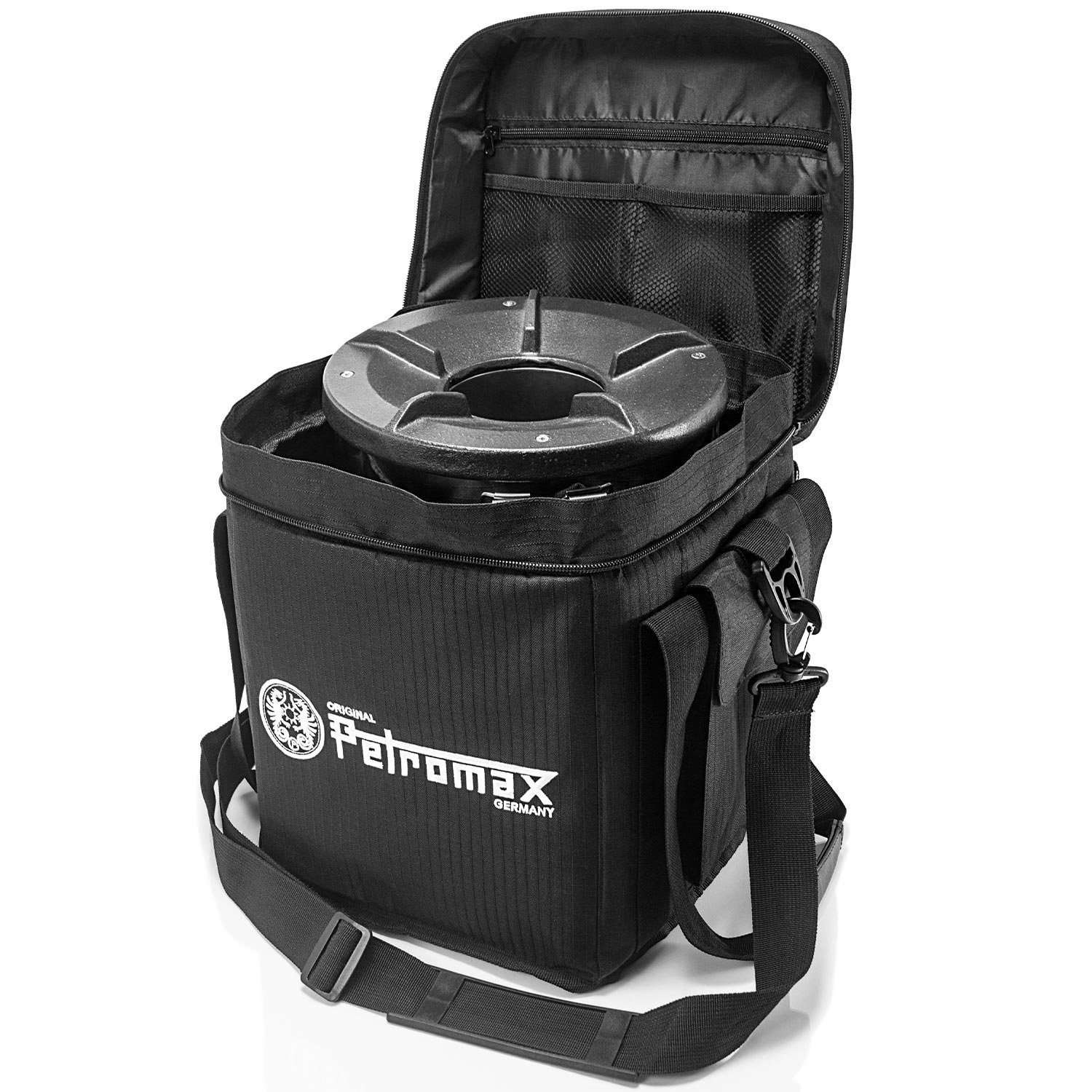 Petromax Feuerstelle Notversorgung Raketenofen rf33 Feuerstelle Kochen ohne Strom, (Set, 4-St), RF33 + Grillplatte + Tasche + Feuerkit