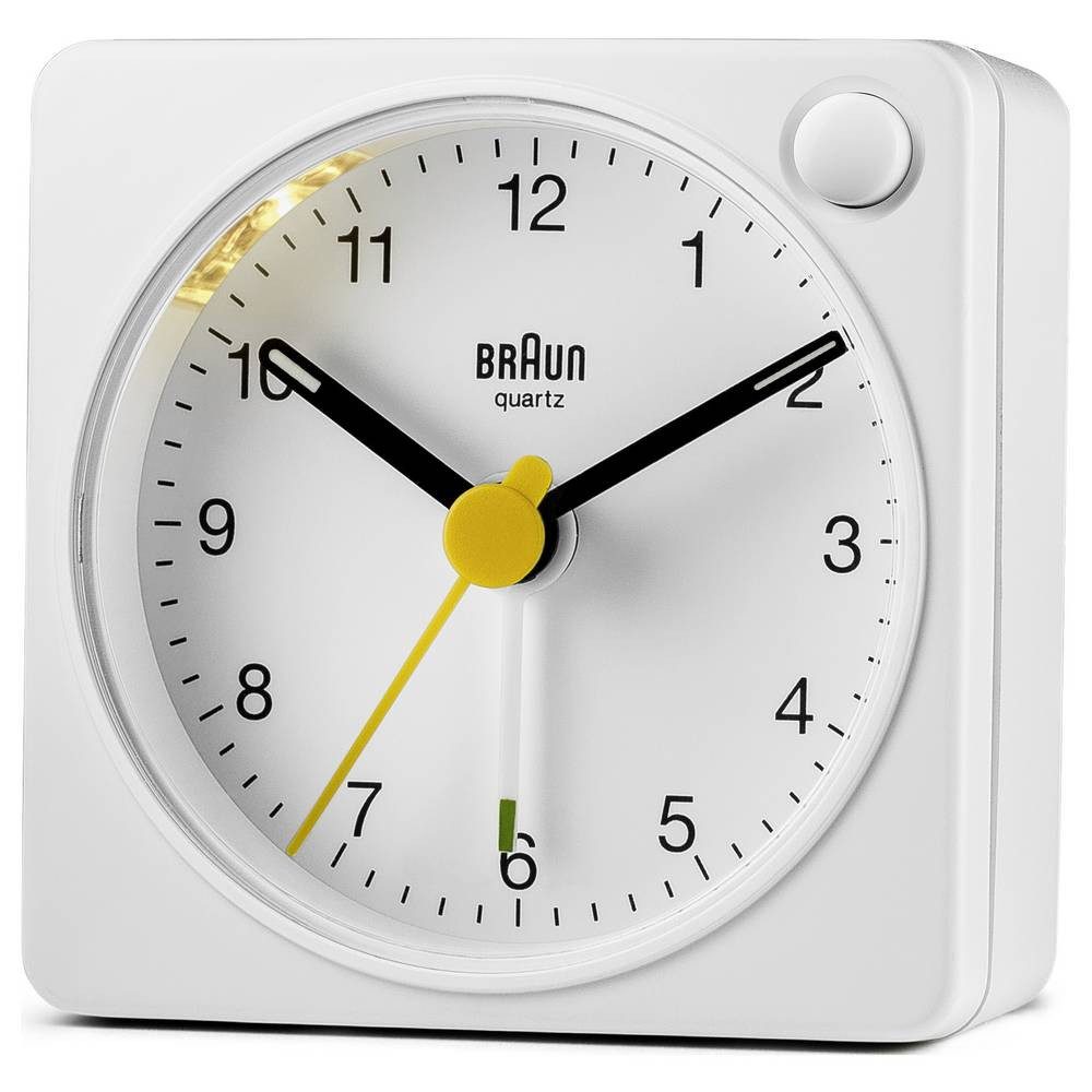 Braun Wecker 67101 Quarz Wecker Weiß