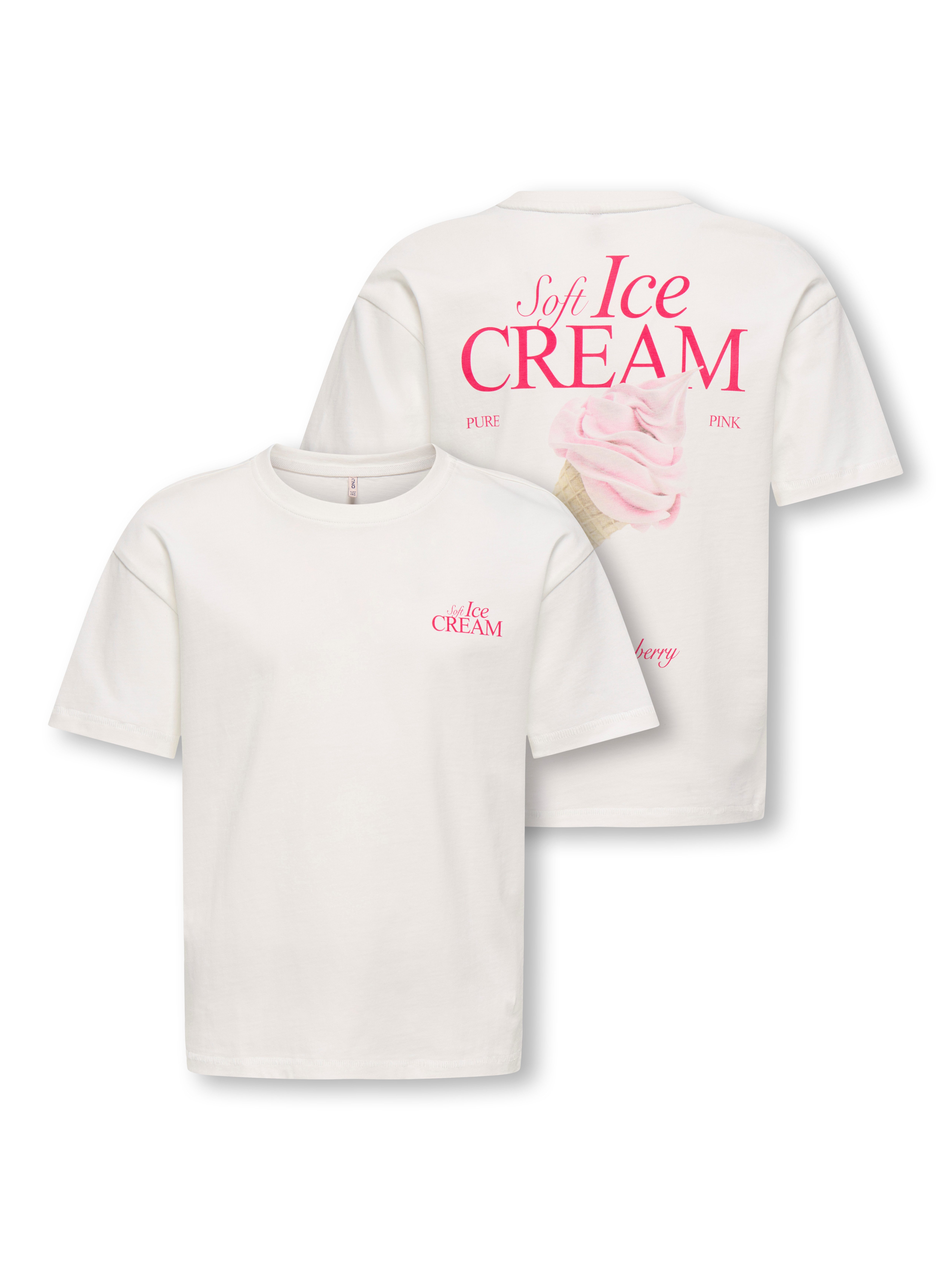KIDS ONLY T-Shirt KOGHELEN LIFE S/S LOOSE TEE JRS NOOS mit großem Rückendruck