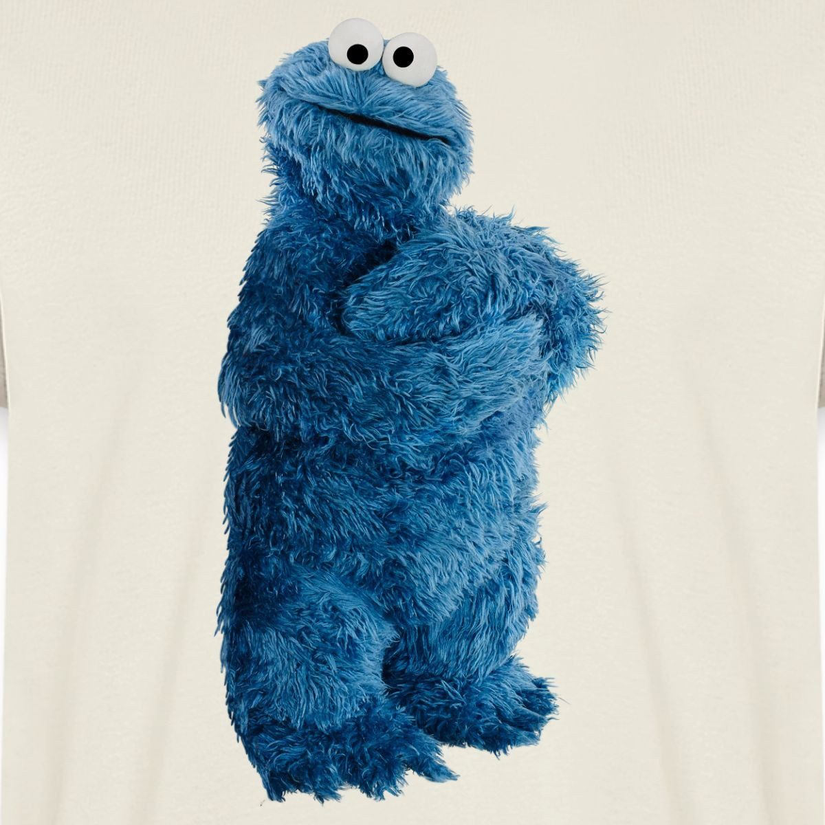 Spreadshirt T-Shirt Sesamstraße Krümelmonster Pose Männer Premium T-Shirt (1-tlg)