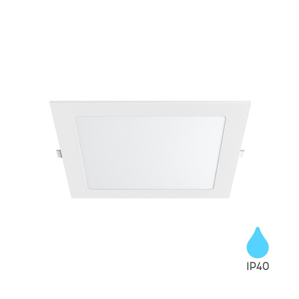 Braytron LED Einbaustrahler LED Eckige Panel Einbaustrahler Einbauleuchte Flach 12W 4000K, LED fest integriert, Neutralweiß