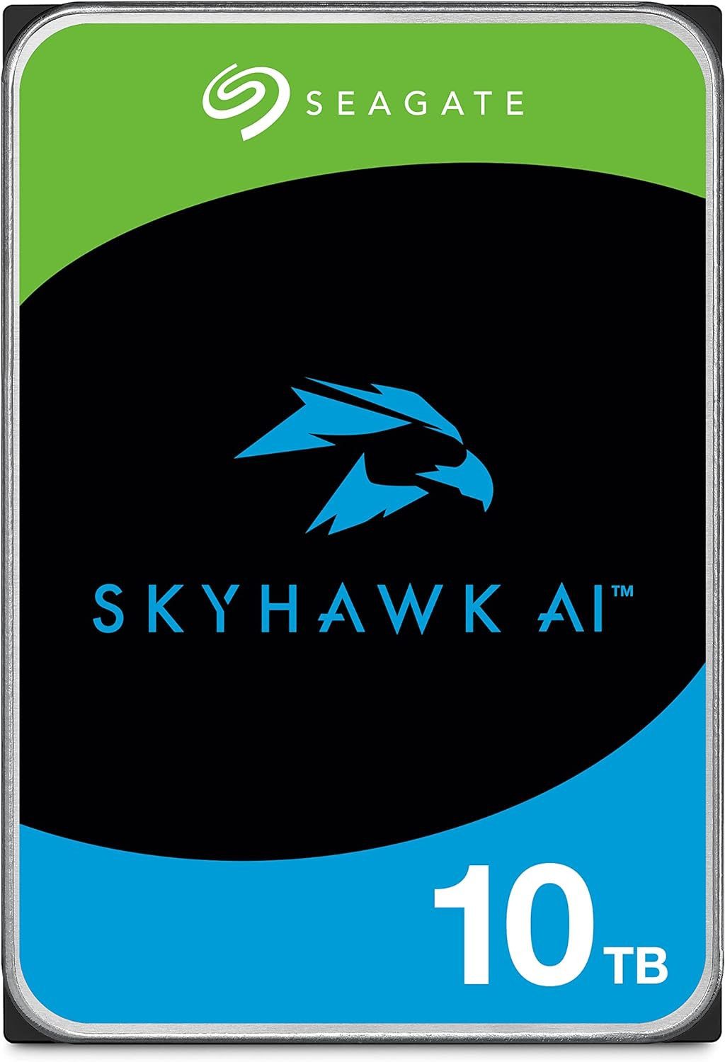 Seagate Skyhawk AI 10TB HDD ST10000VE000 3,5 Zoll SATA3 256MB interne HDD-Festplatte