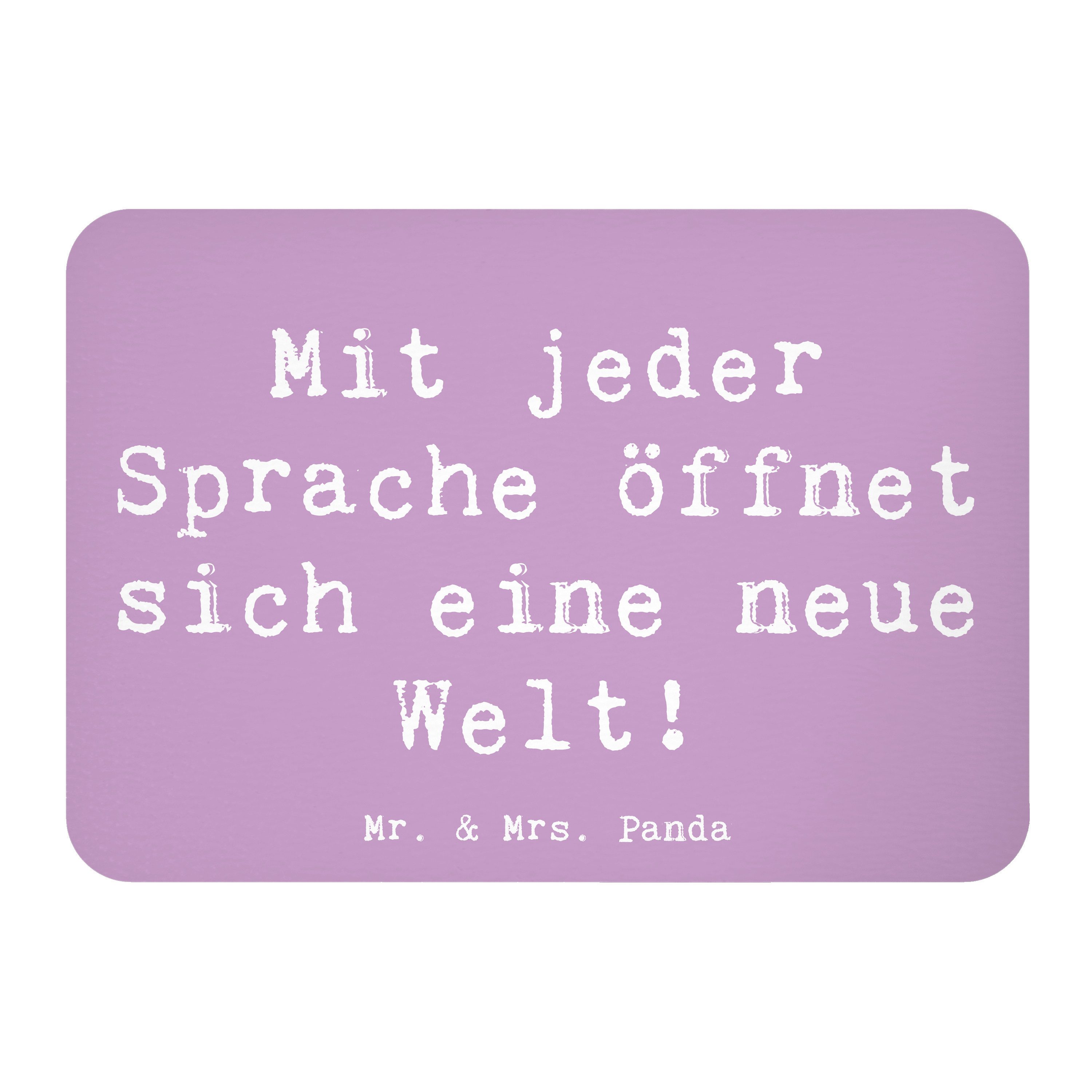 Magnet Spruch Sprachen lernen - Lavendeltraum - Geschenk, interkulturelle Fr