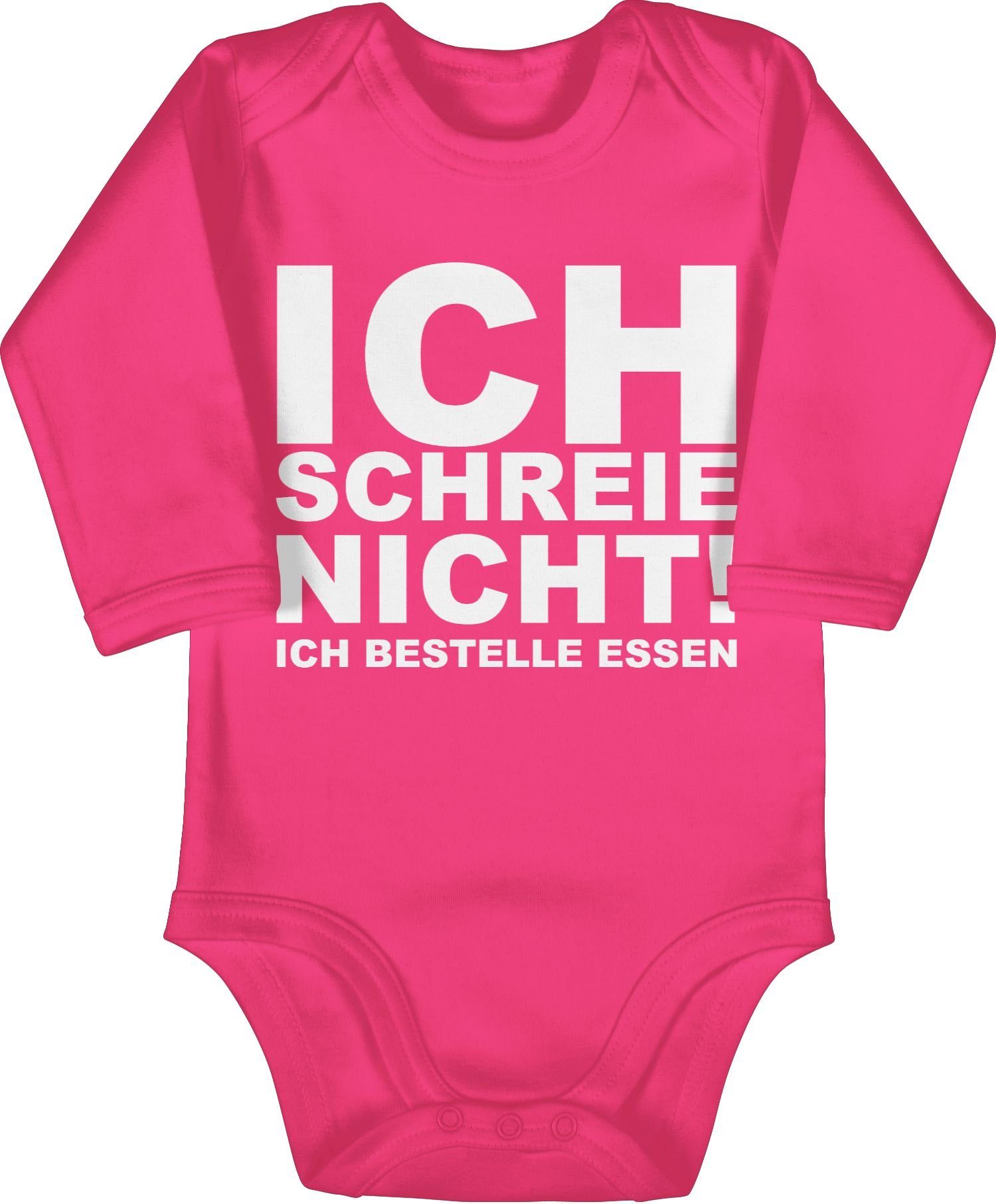 Baby schreie Shirtracer ich Ich Essen! Sprüche nicht, bestelle 2 Fuchsia Shirtbody