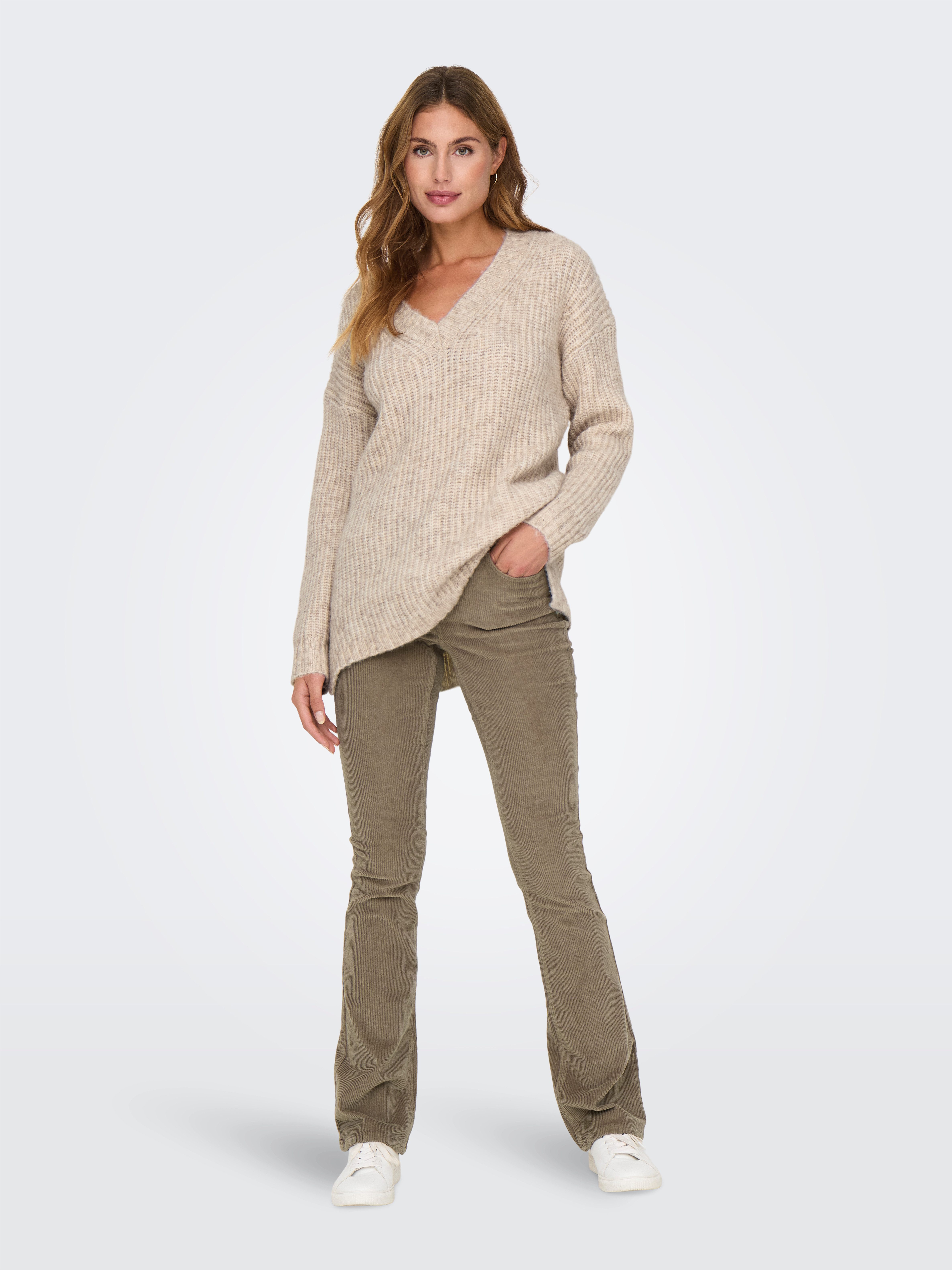 ONLY Cordhose ONLMARY – Flared Cordhose mit Stretchkomfort Baumwollmischung, bootcut fit
