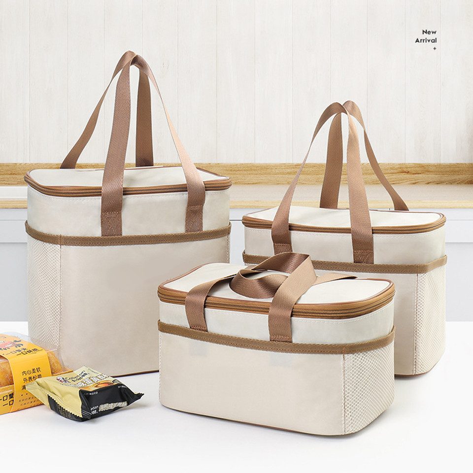 Coonoor Kühltasche Faltbare Kühltasche, Isoliertasche, Wärmeschutz-Lunchbag, praktische Picknicktasche, wiederverwendbar, ideal für Reisen – Bild 5 von 5