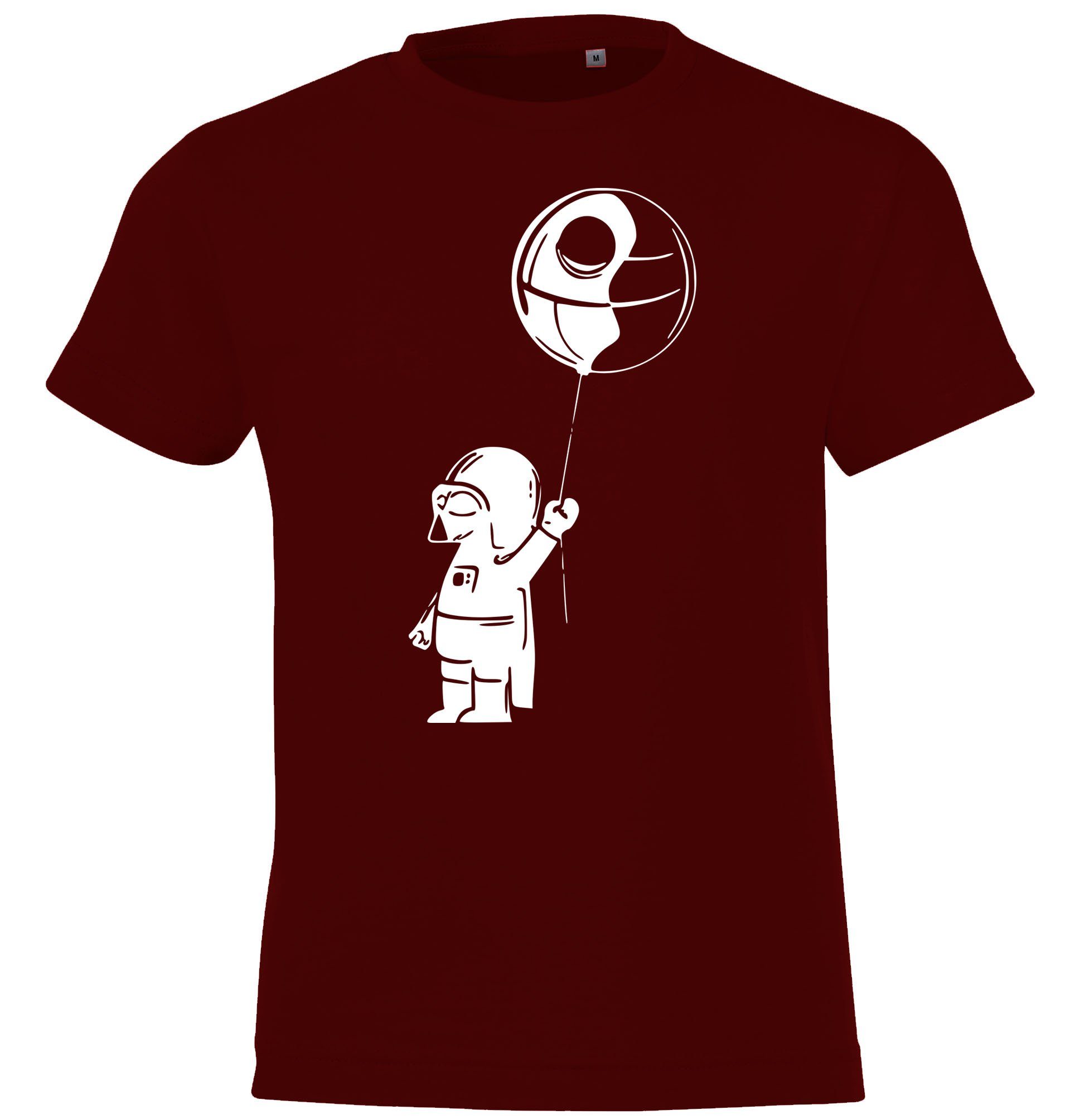 Youth Designz T-Shirt Baby Vater Kinder Shirt für Jungen und Mädchen mit trendigem Frontprint Burgund