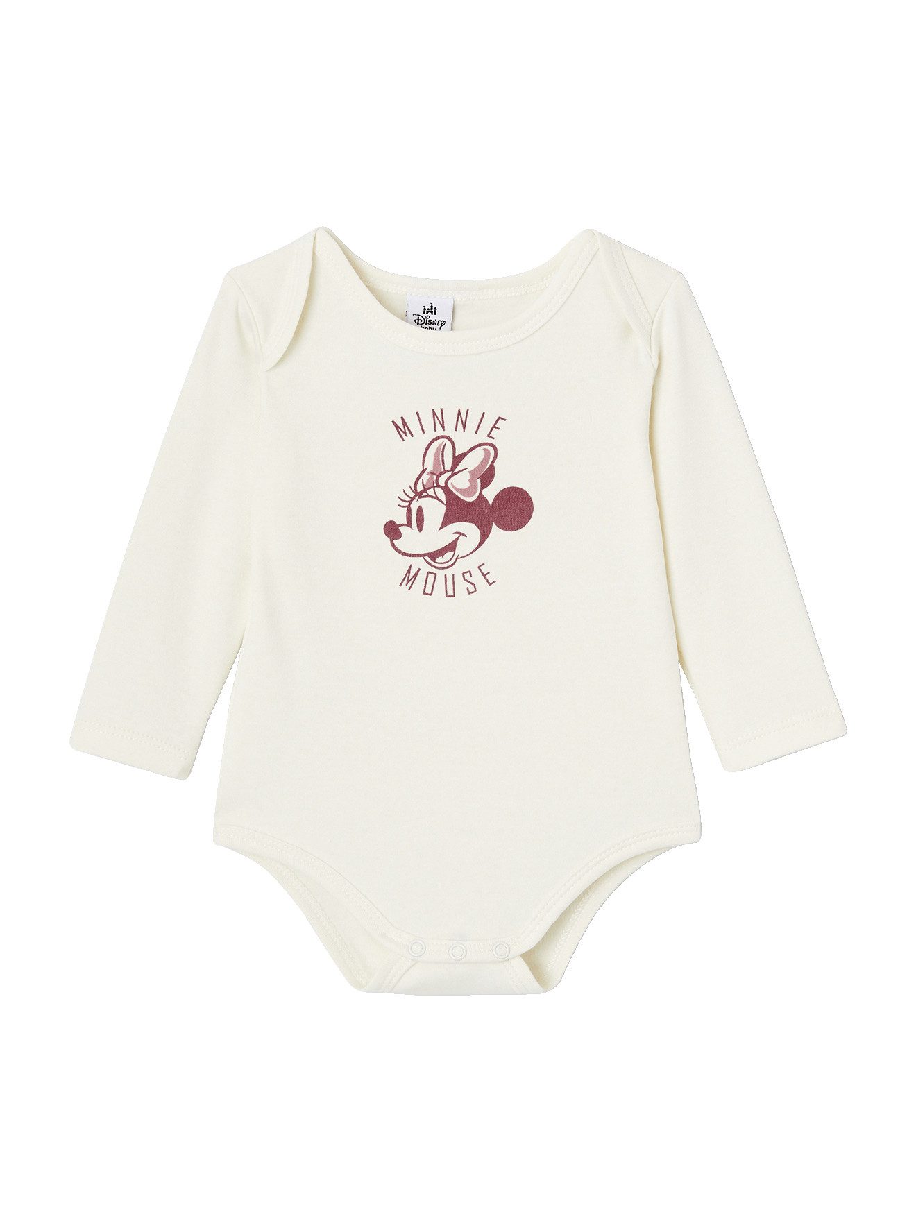 vertbaudet Body Baby Langarmbodys Disney MINNIE MAUS 2er-Pack