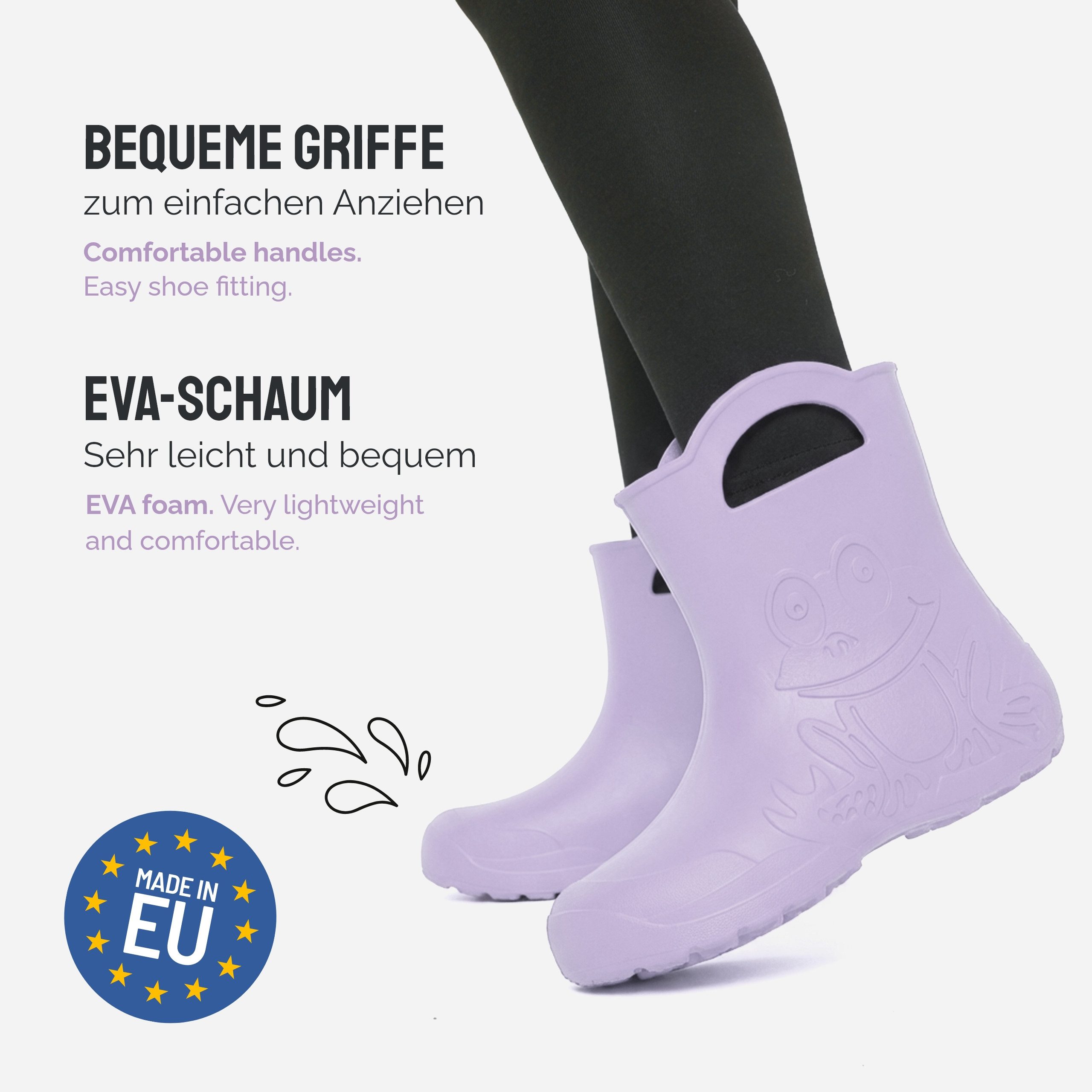 Ladeheid EVA Regenschuhe für Frauen LA-CA-09 Gummistiefel