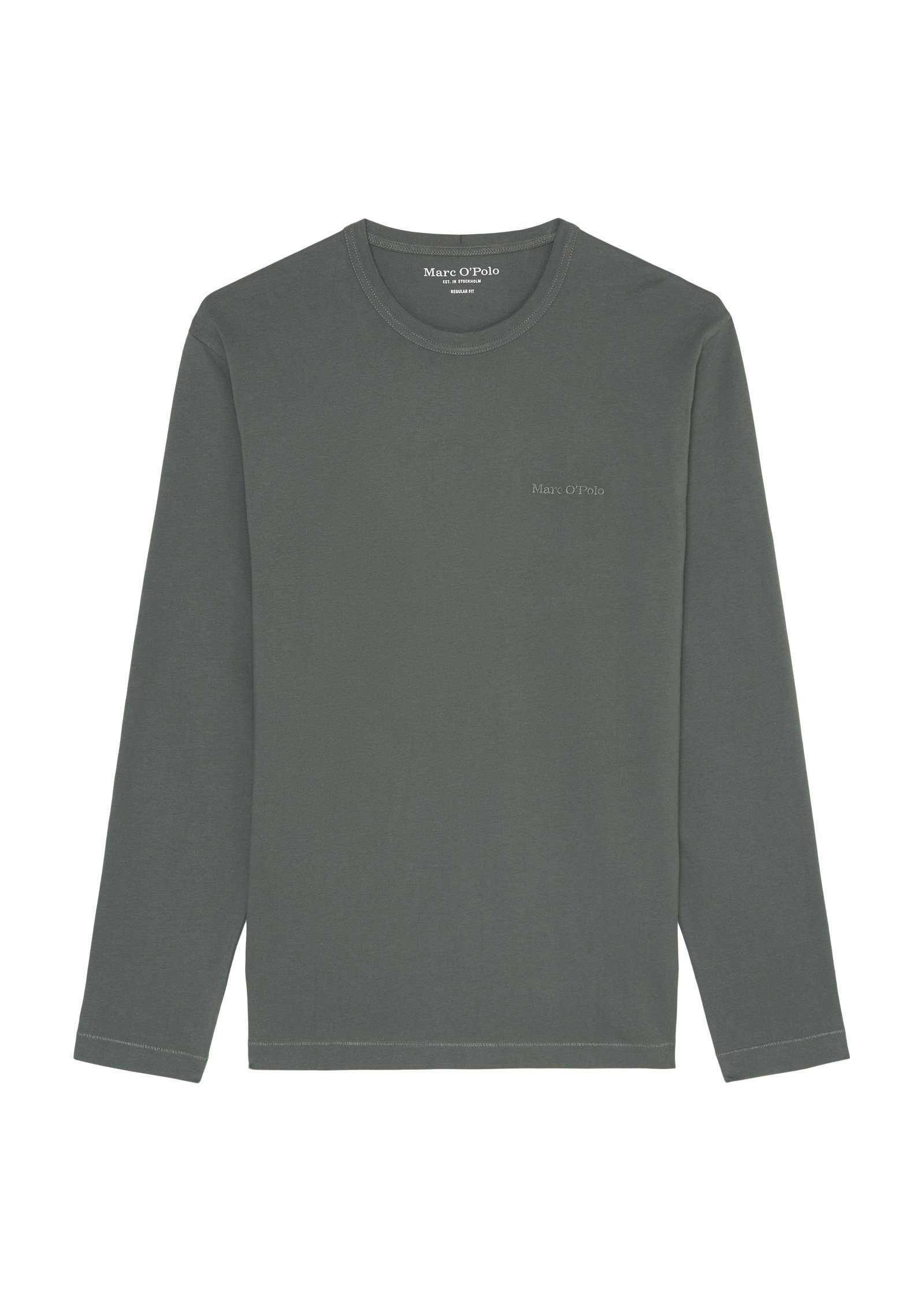 Marc O'Polo Langarmshirt Jersey-Qualität aus grün schwerer