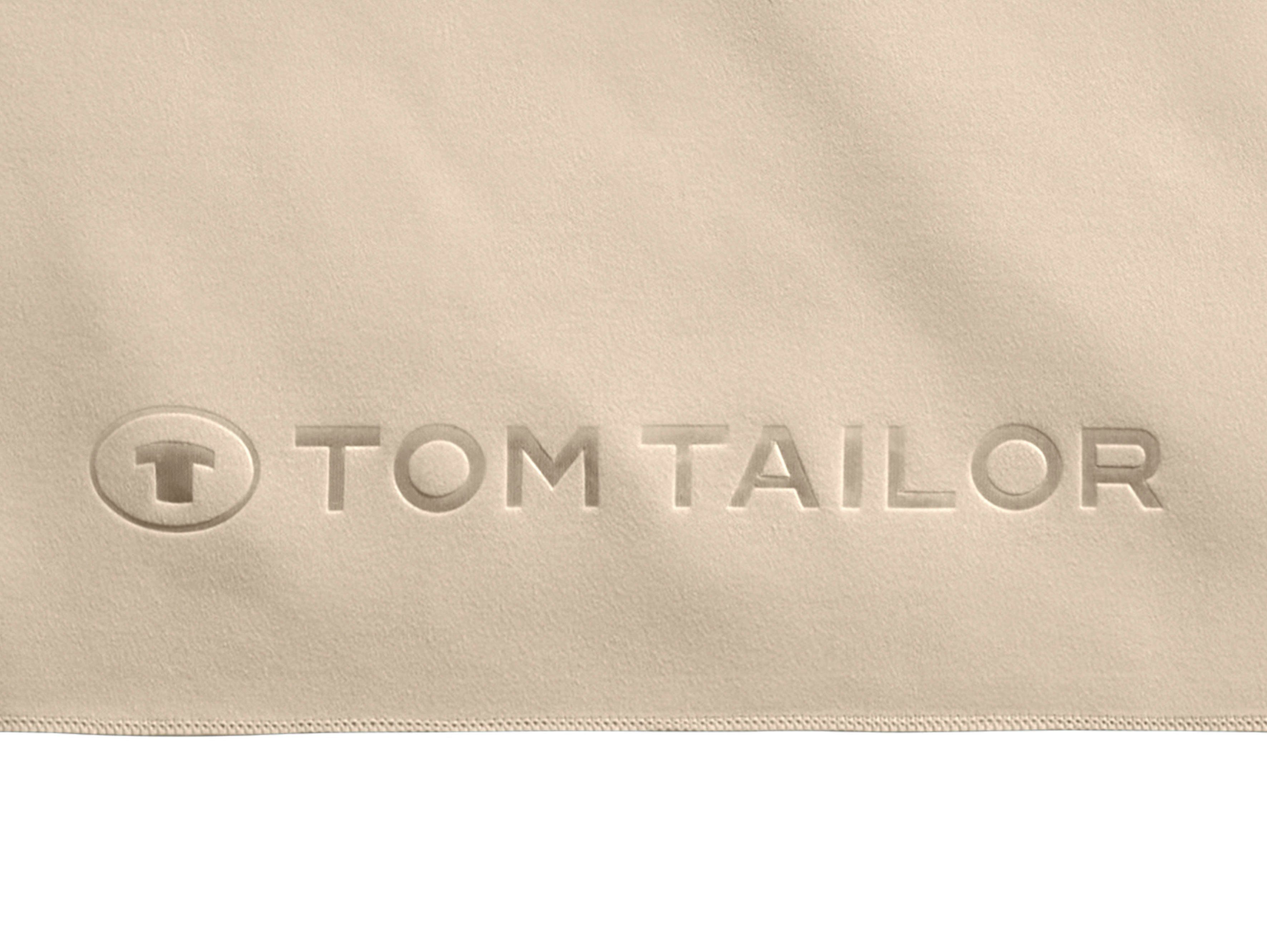 TAILOR feinfädige, weiche TOM Logo Qualität, trocknend, rose schnell Duschtuch (1-St), dünne, Fitness, mit Ware uni, gewebte HOME