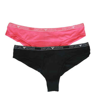 Emporio Armani Tangaslip Woman Brazilian Brief Serie 0P263 (Packung, 2-St., 2er-Pack) Iconic Logoband